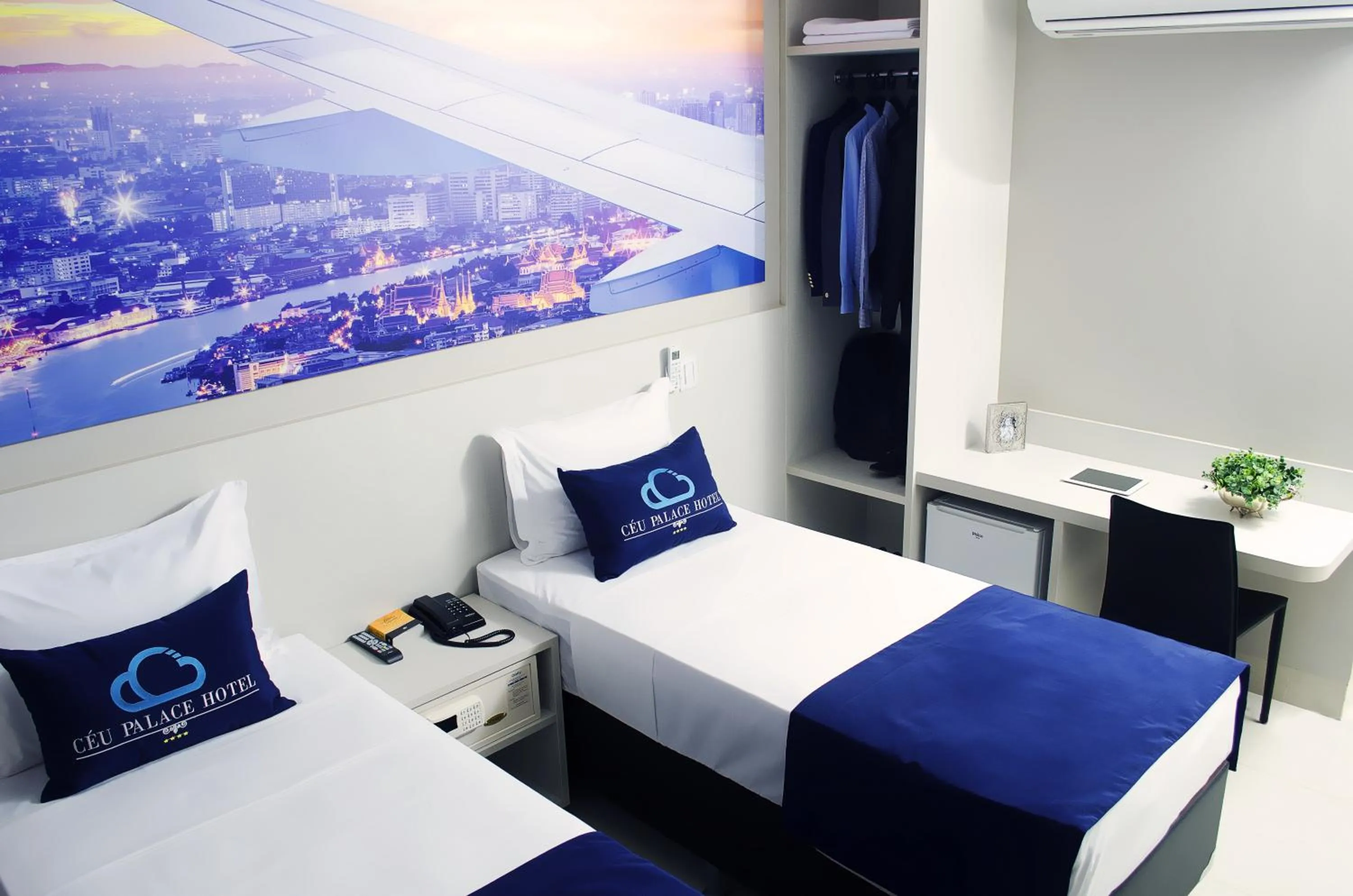 Bed in Céu Palmas Hotel