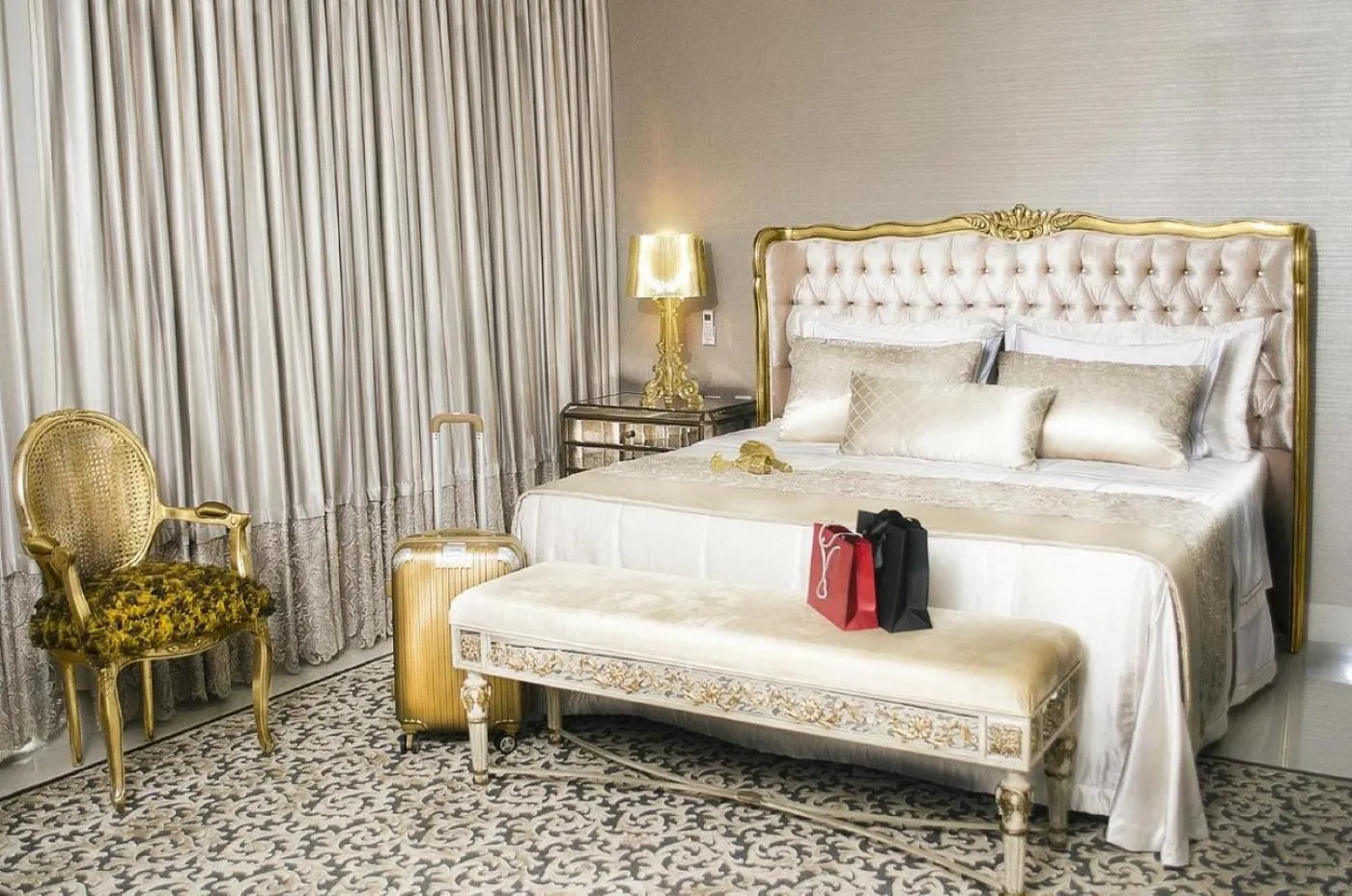 Bed in Céu Palmas Hotel