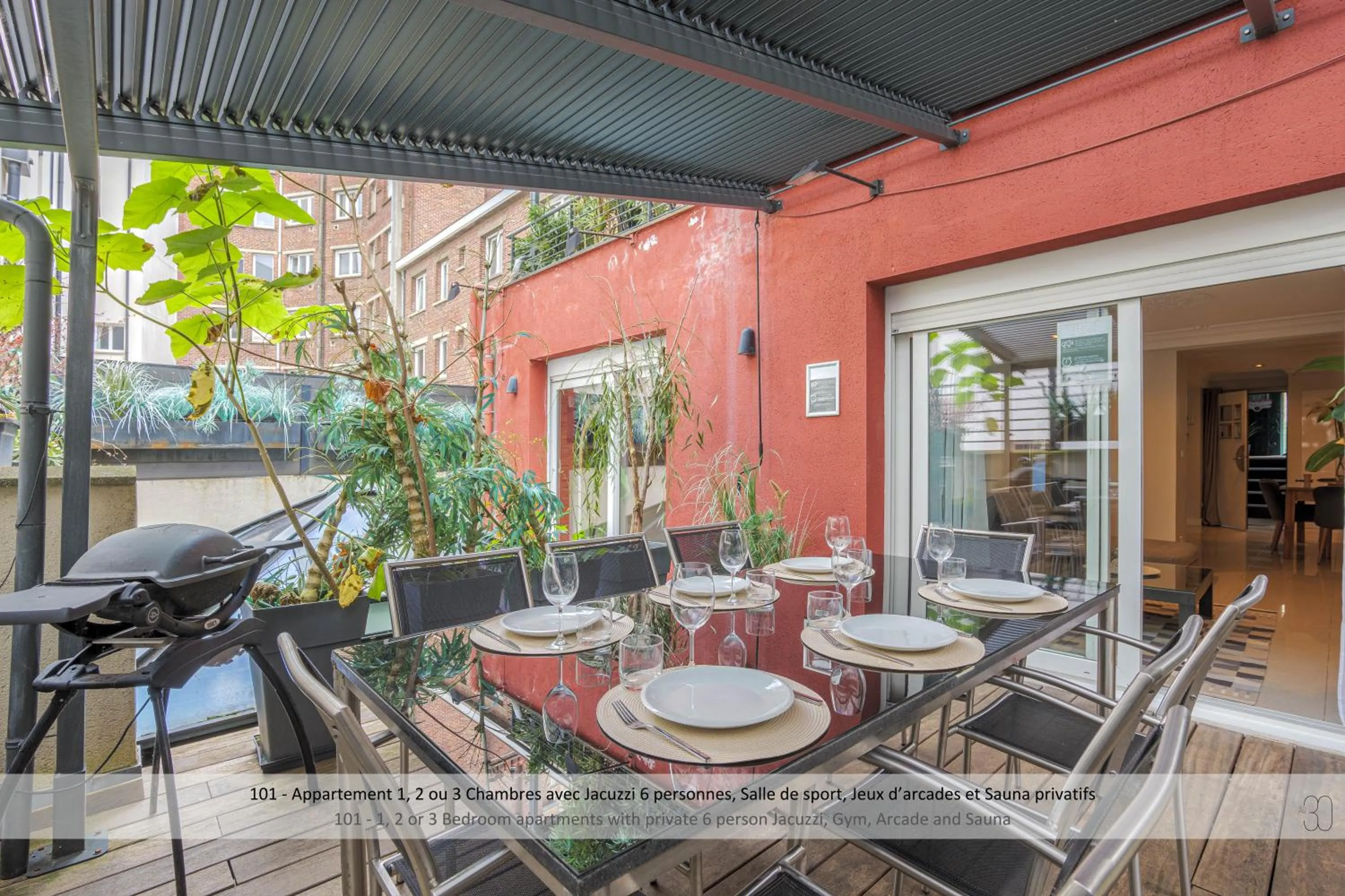 Patio in Au 30 Lille Centre Grand Palais