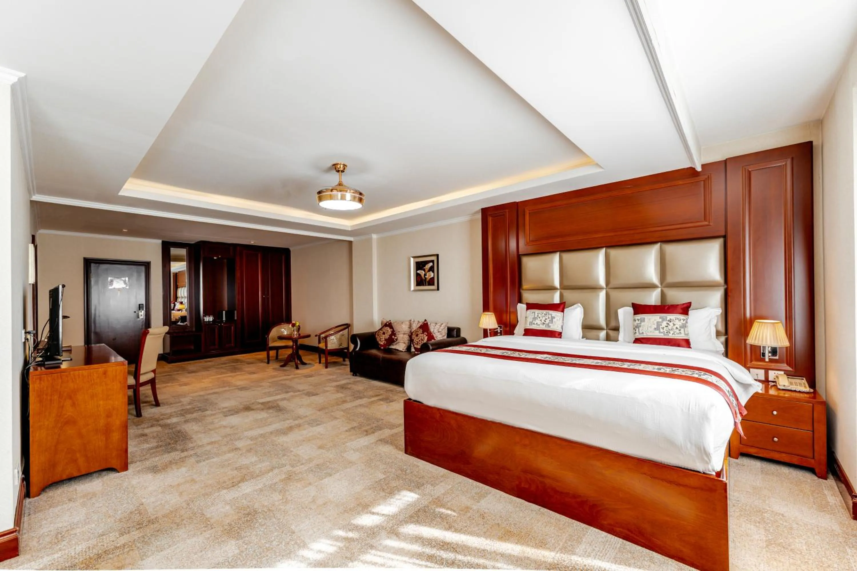 TV and multimedia, Bed in Premium Hotel Ulaanbaatar