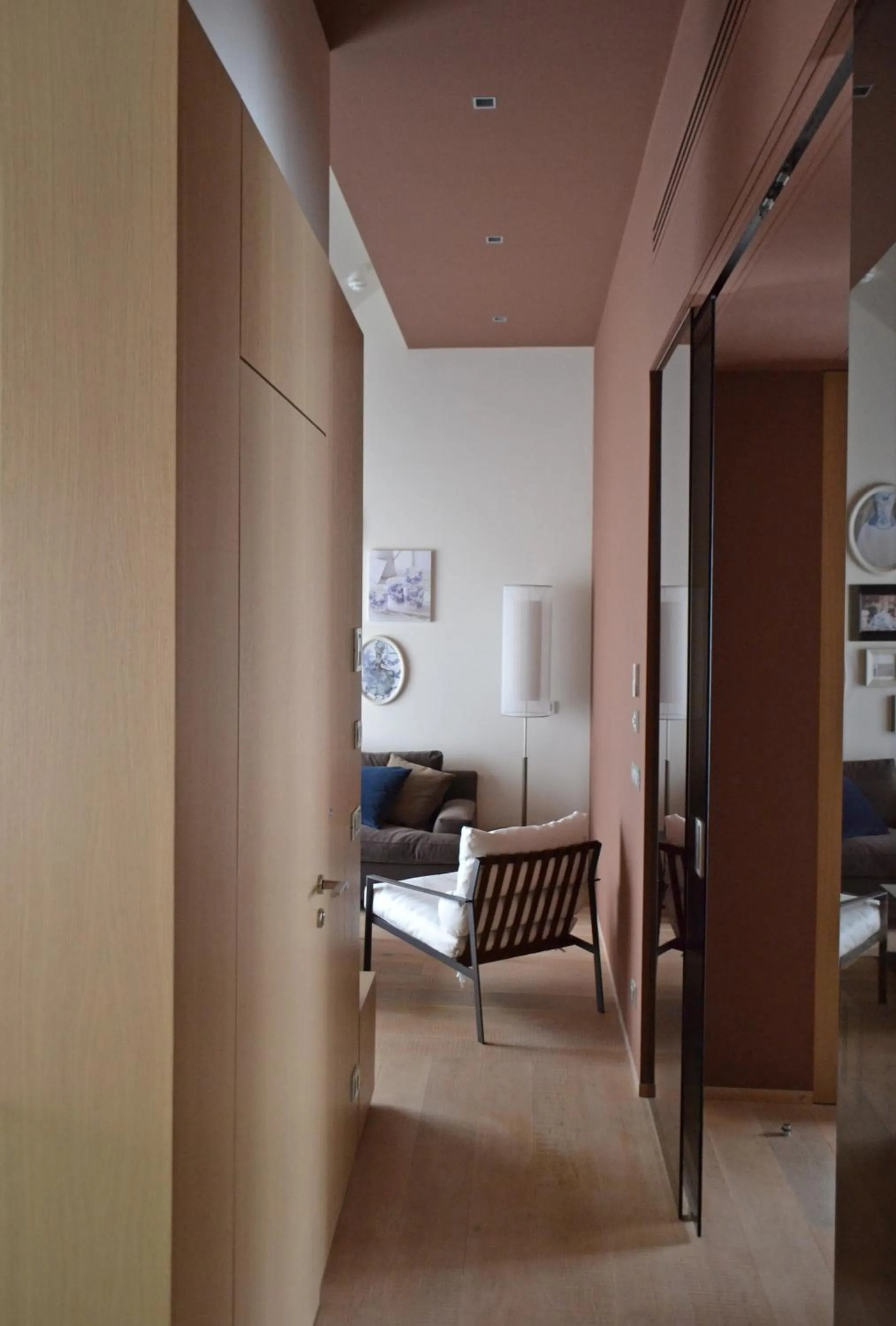 Seating area in Guillaume Suites