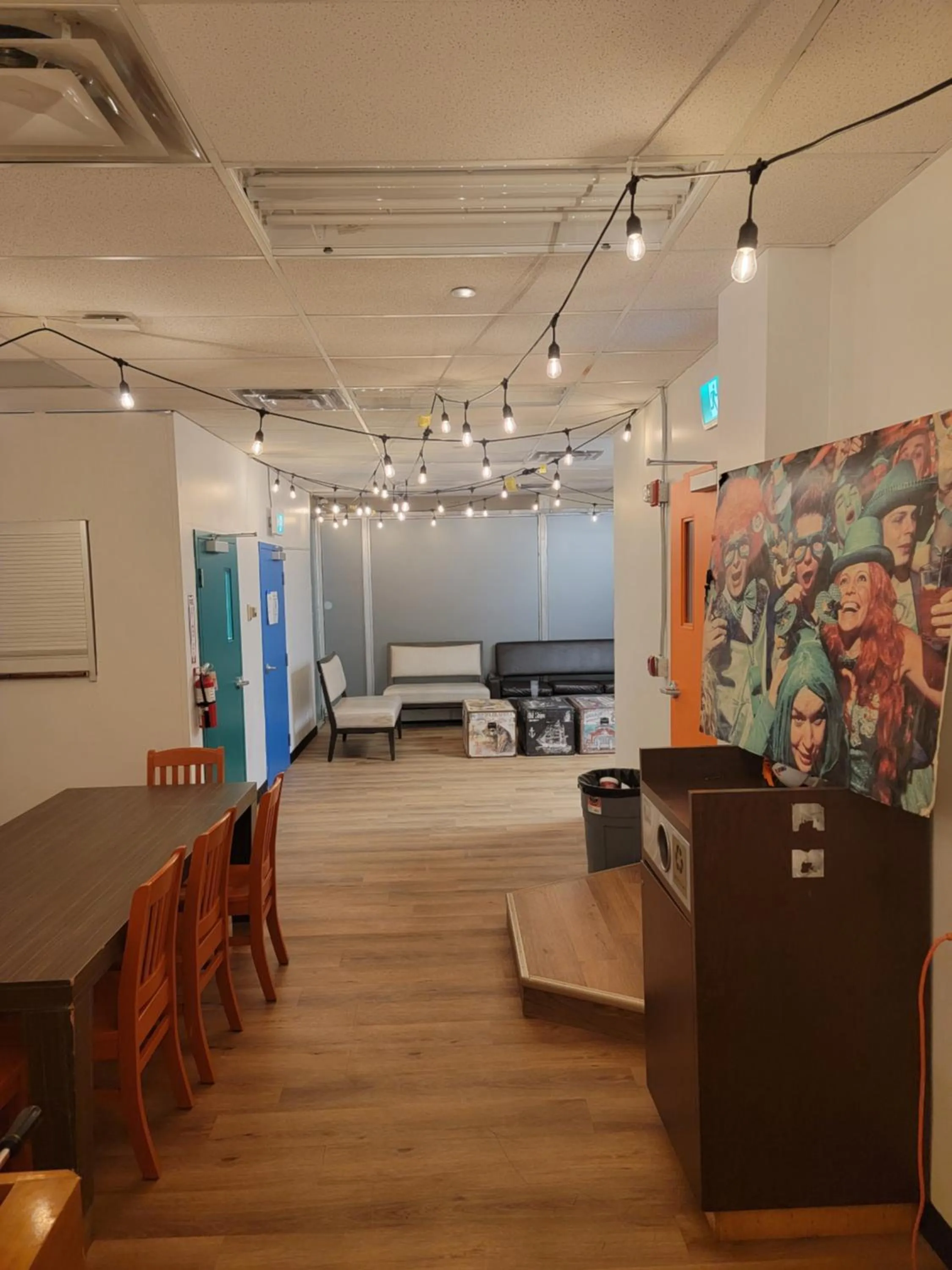 Communal lounge/ TV room in Wicked Hostels - Calgary