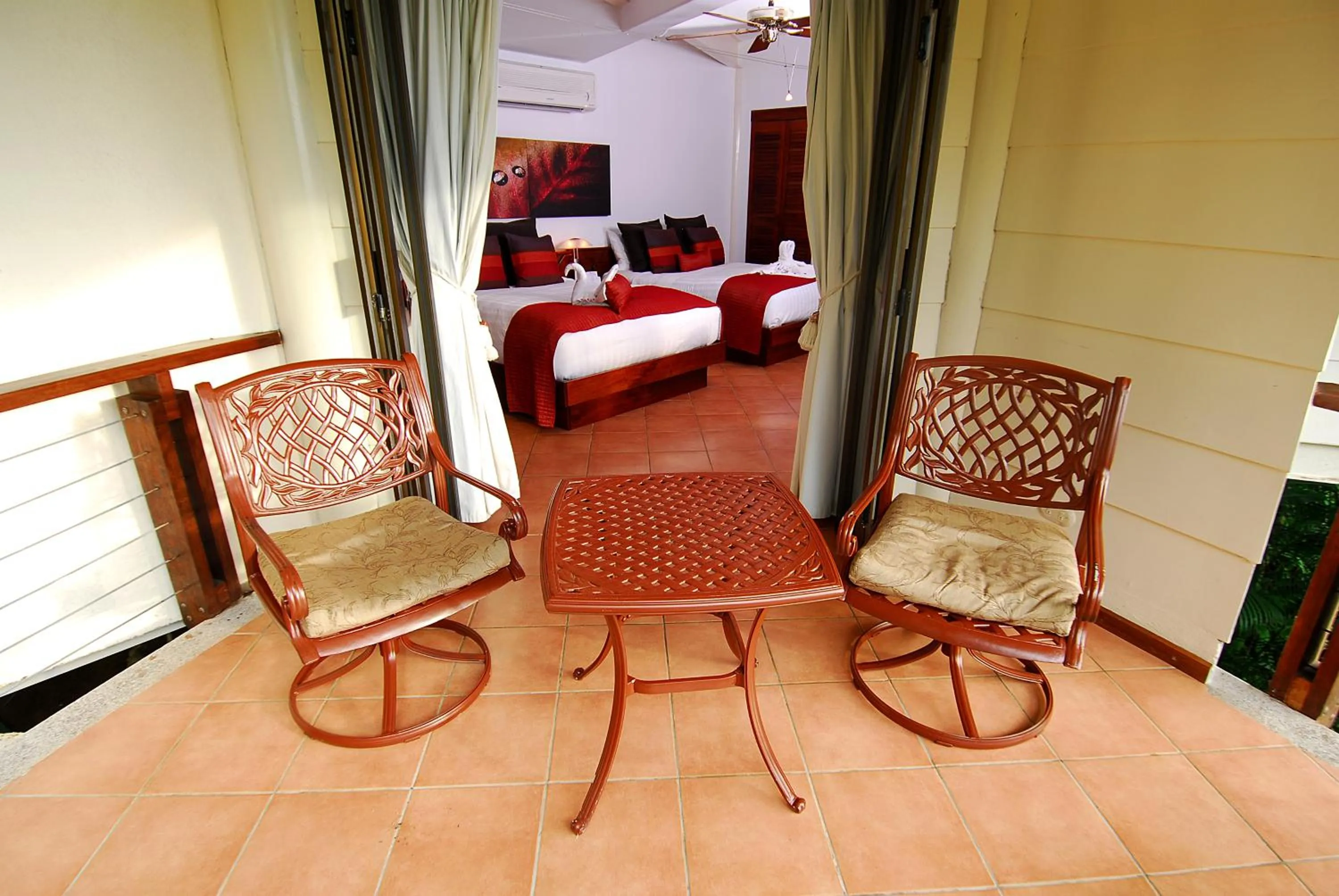 Balcony/Terrace, Bed in Tulemar Resort