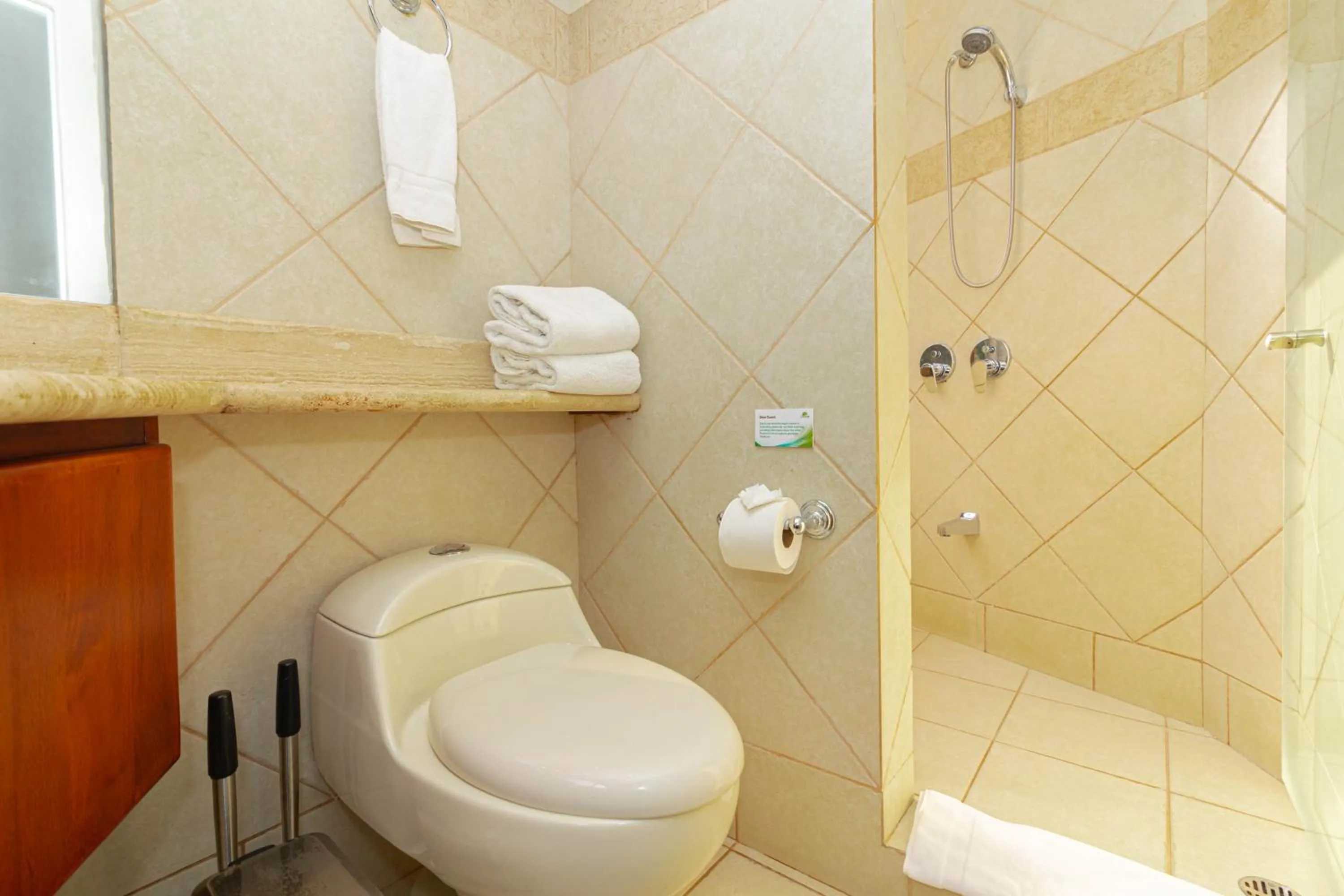 Shower in Tulemar Resort