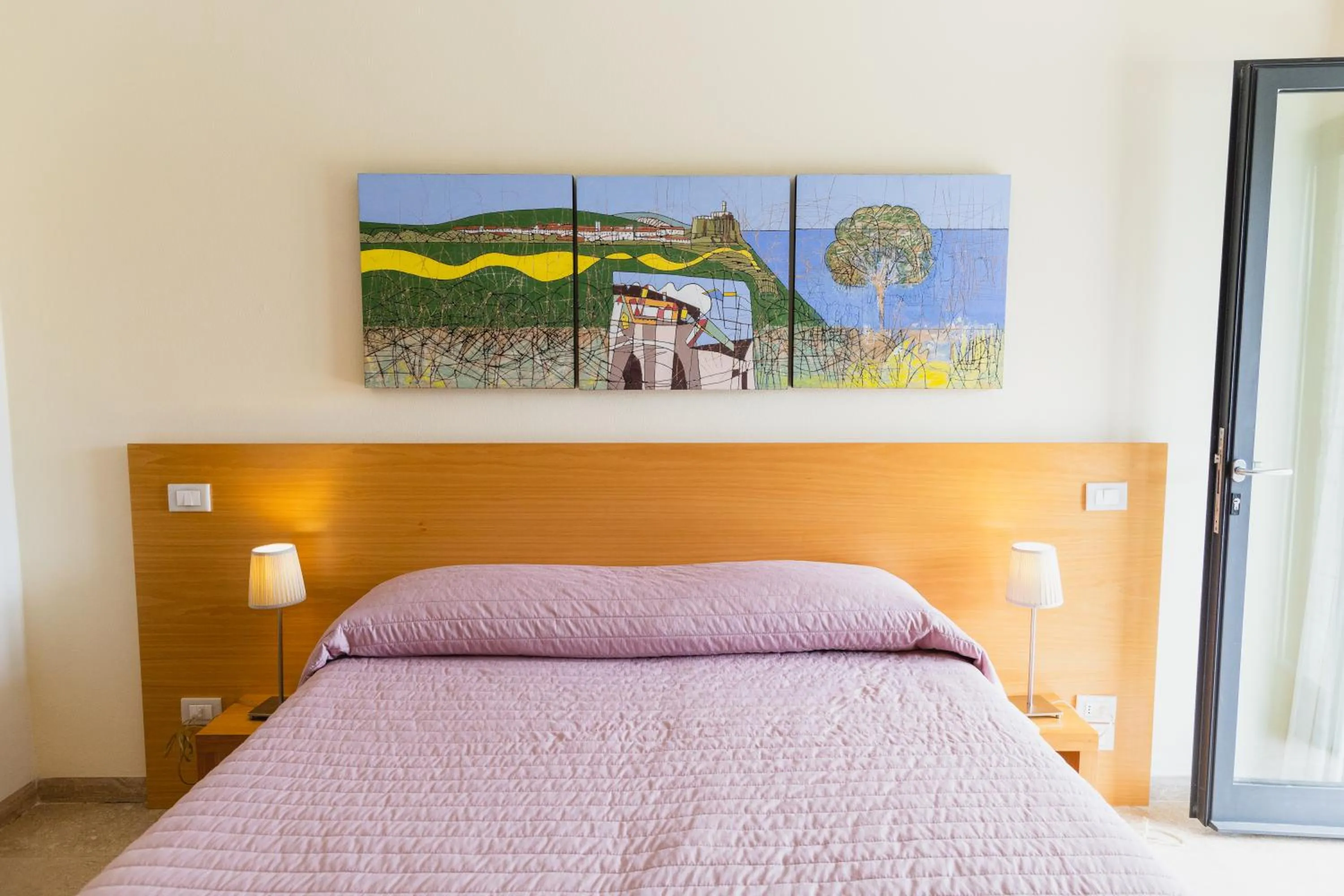 Bed in Hotel Poggio Bertino