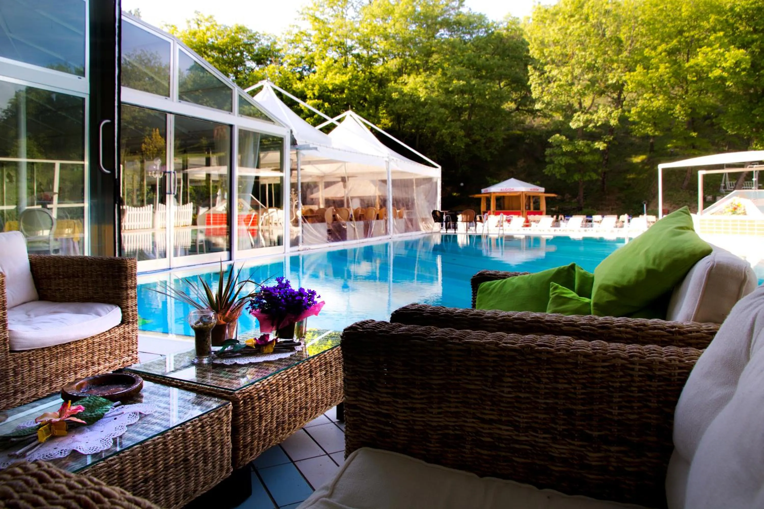 Swimming pool in Hotel Posta