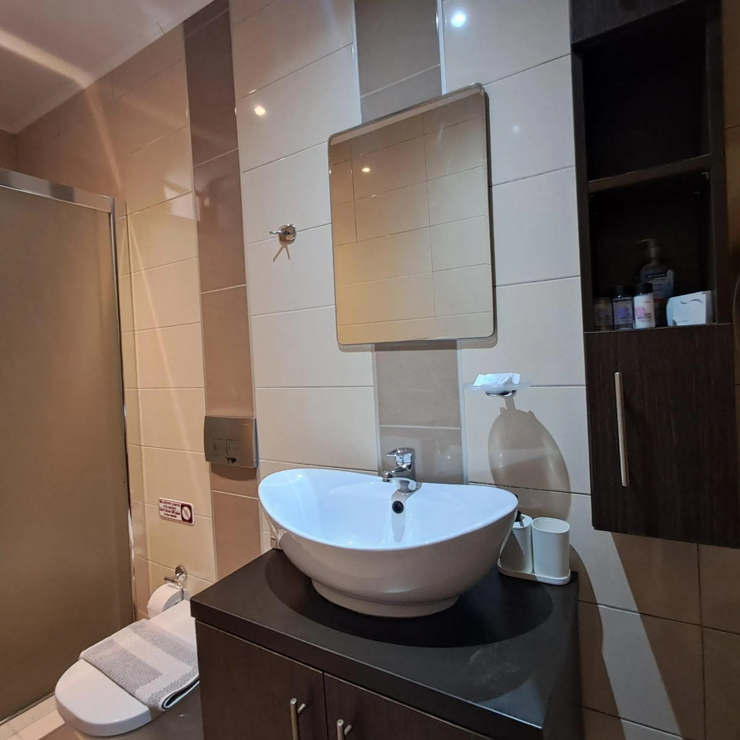 Shower in Olga's Garden Apartments