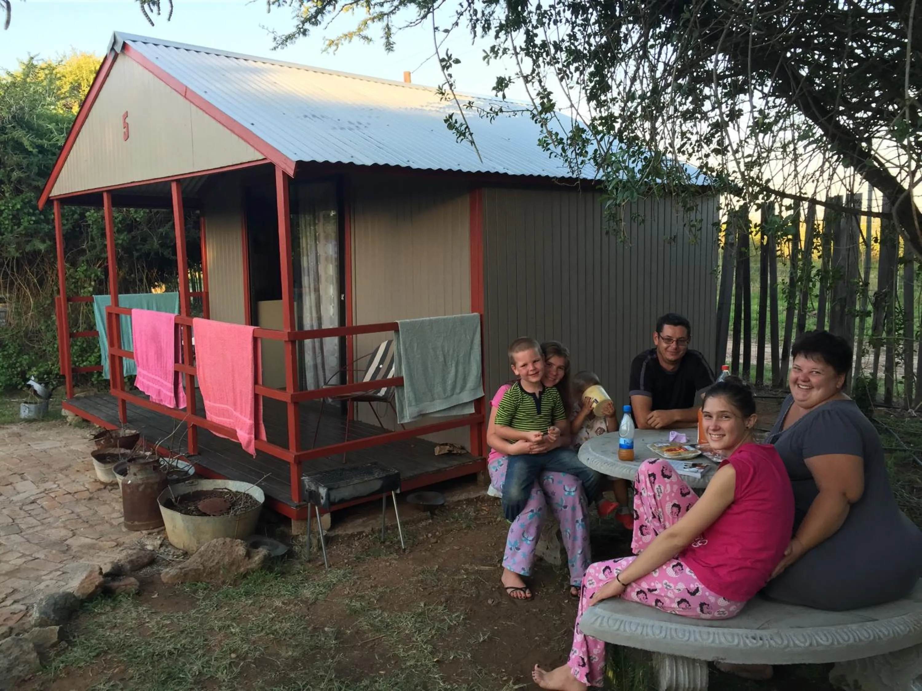 group of guests in Klein Paradys Lodge - Polokwane