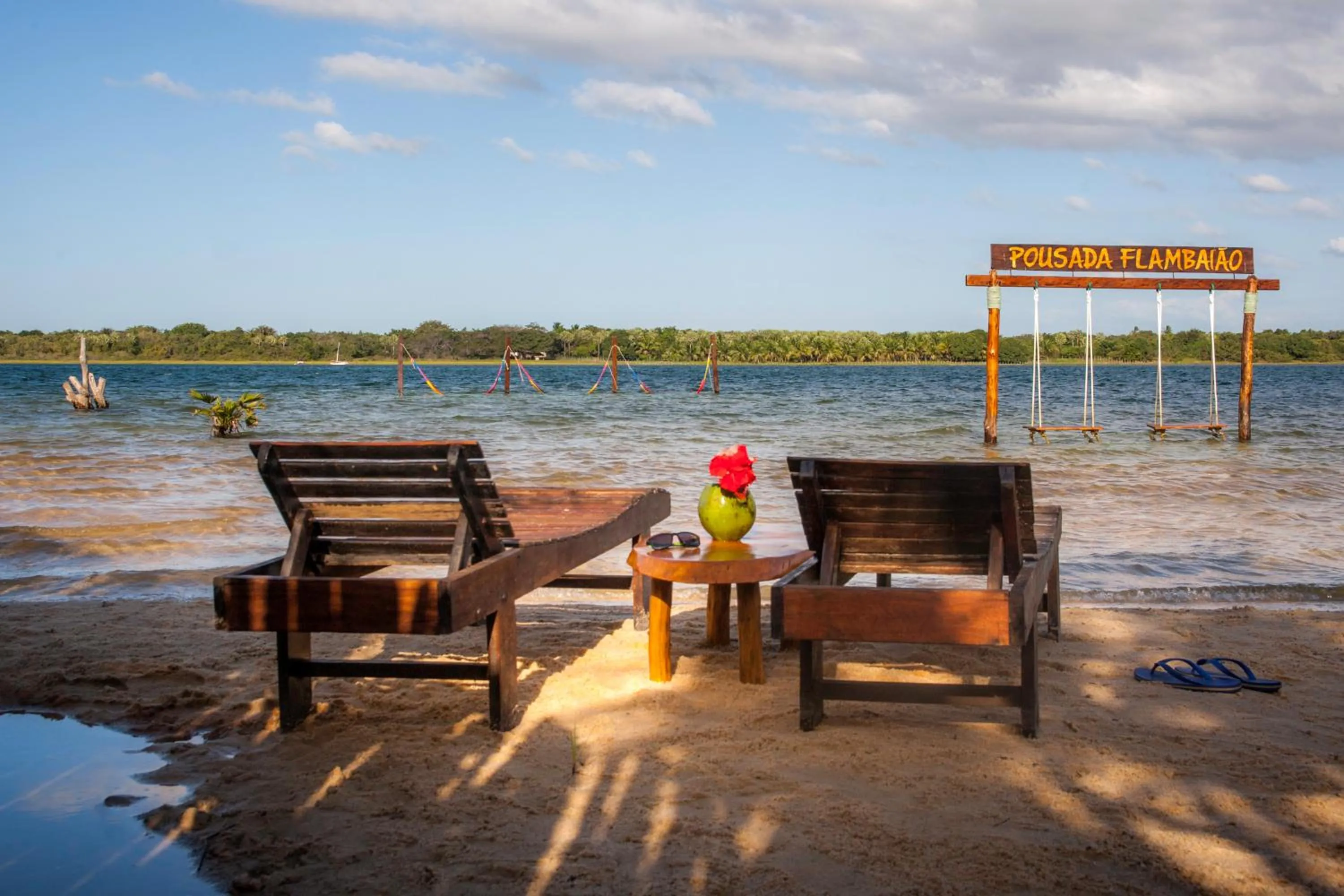 Lake view in Pousada Flambaião