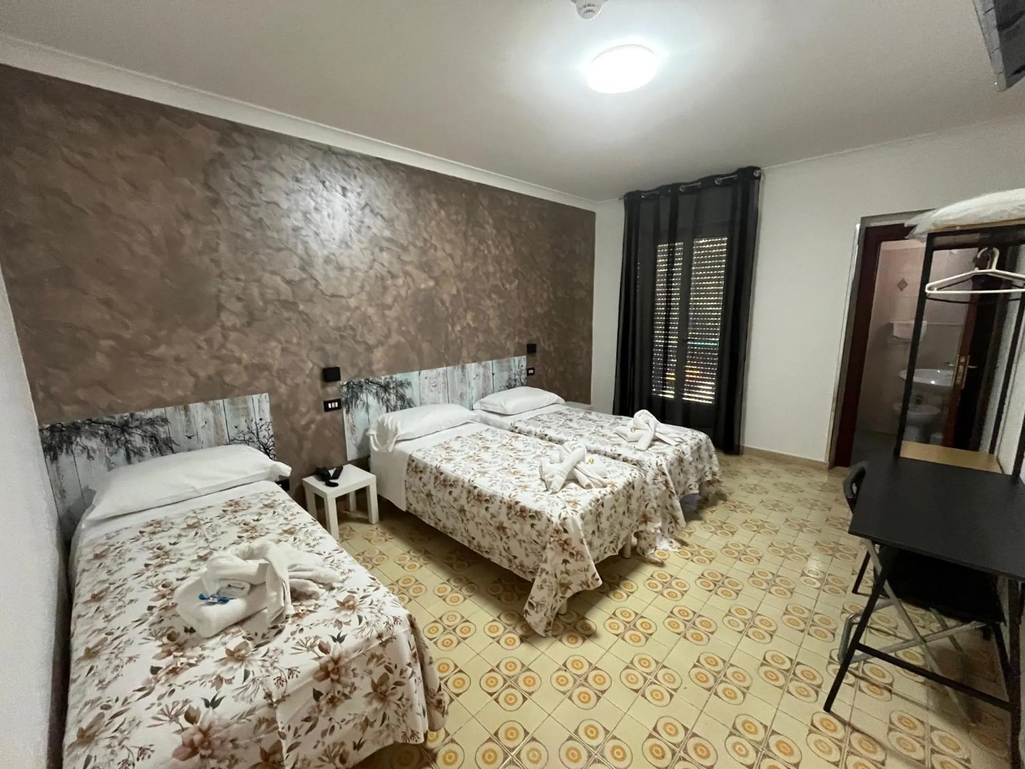 Bed in Hotel Elvira Fiuggi