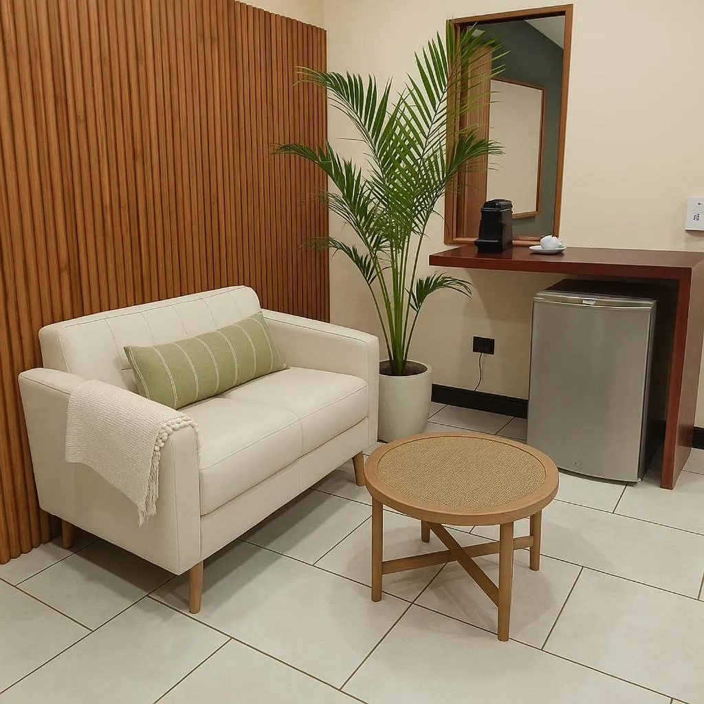 Seating area in The Green Jungle & Tree House Caribe