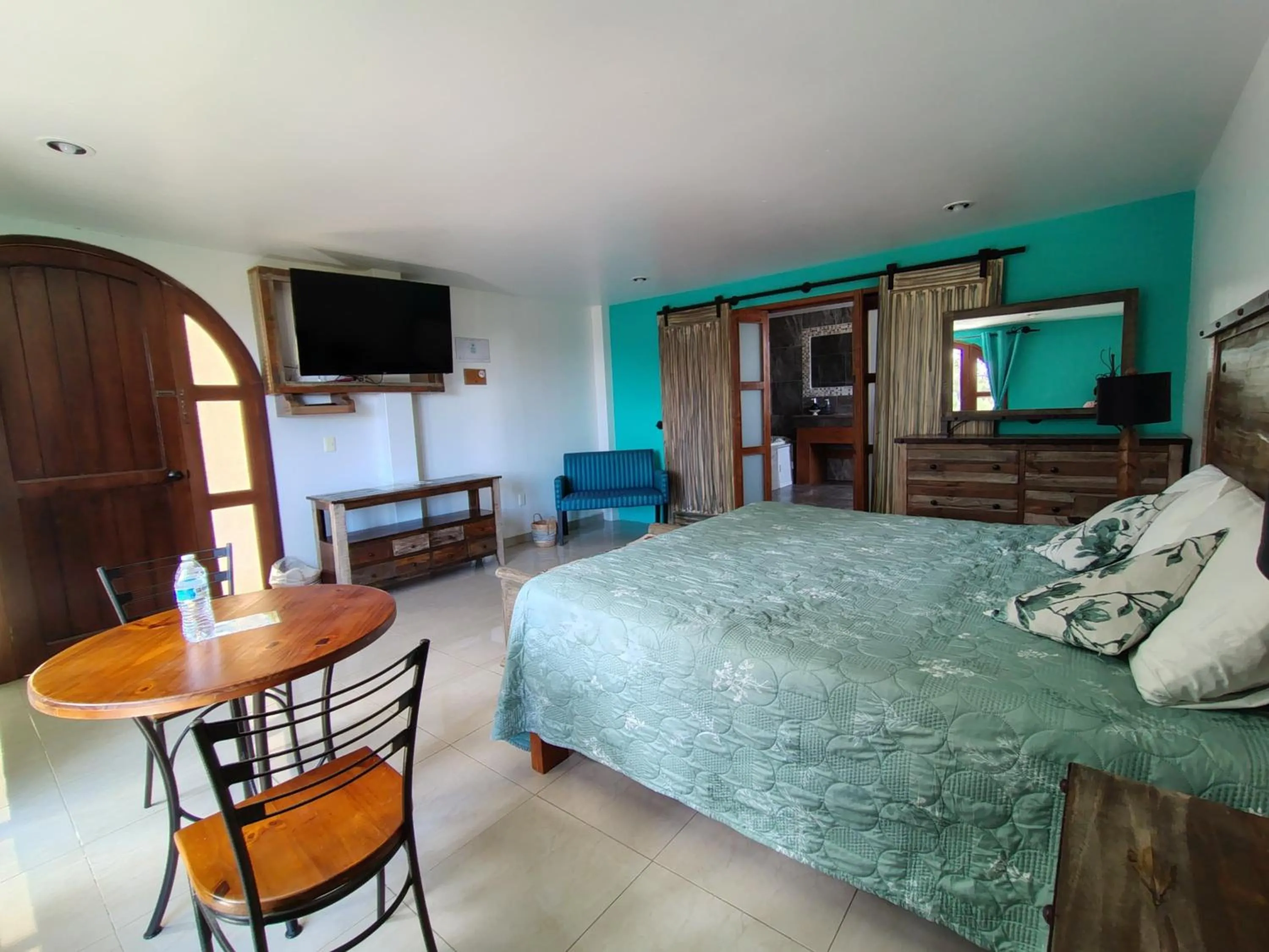 Bed in HOTEL XIADANI Restaurante, Temazcal & Spa