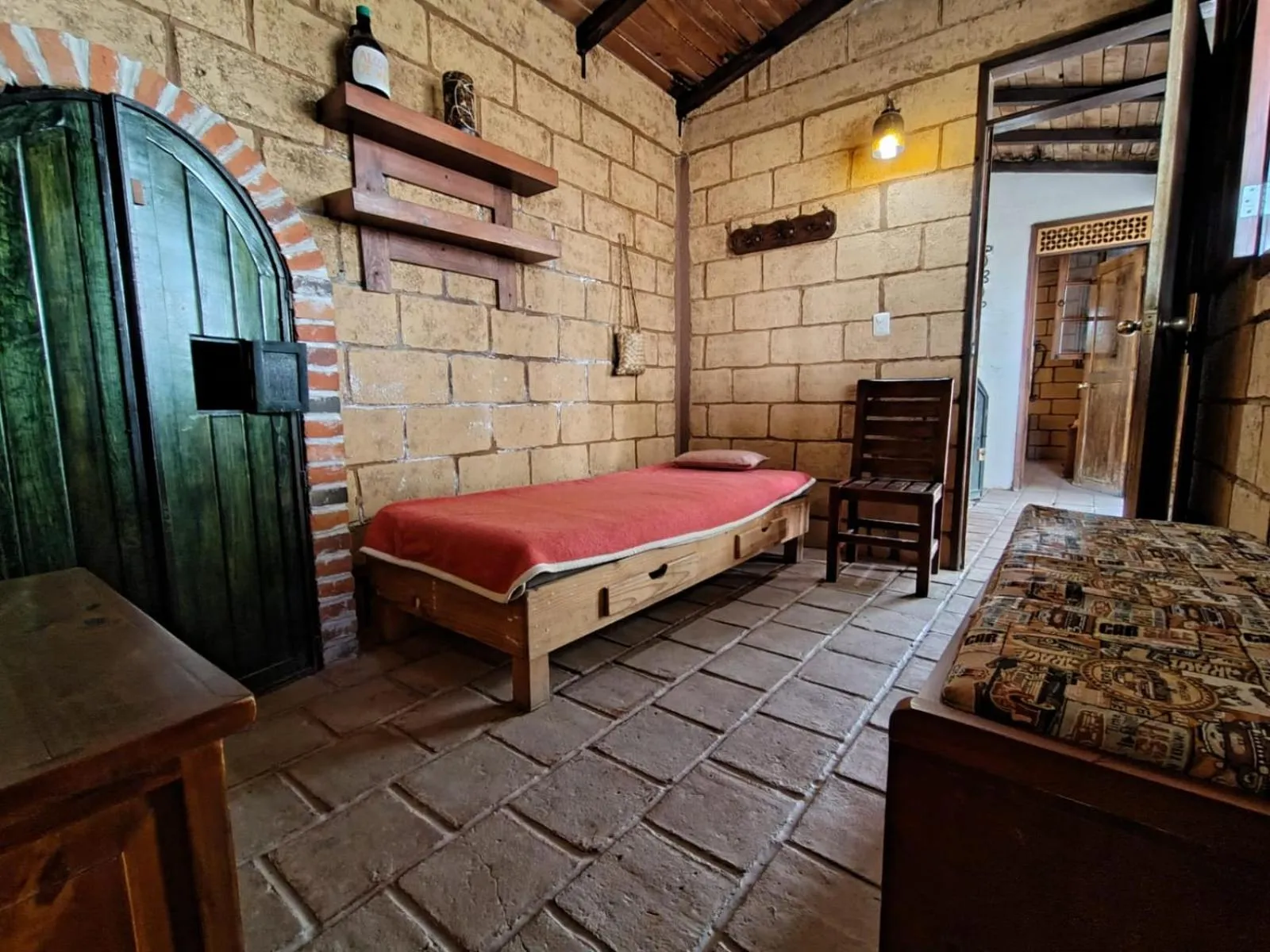 Bed in HOTEL XIADANI Restaurante, Temazcal & Spa