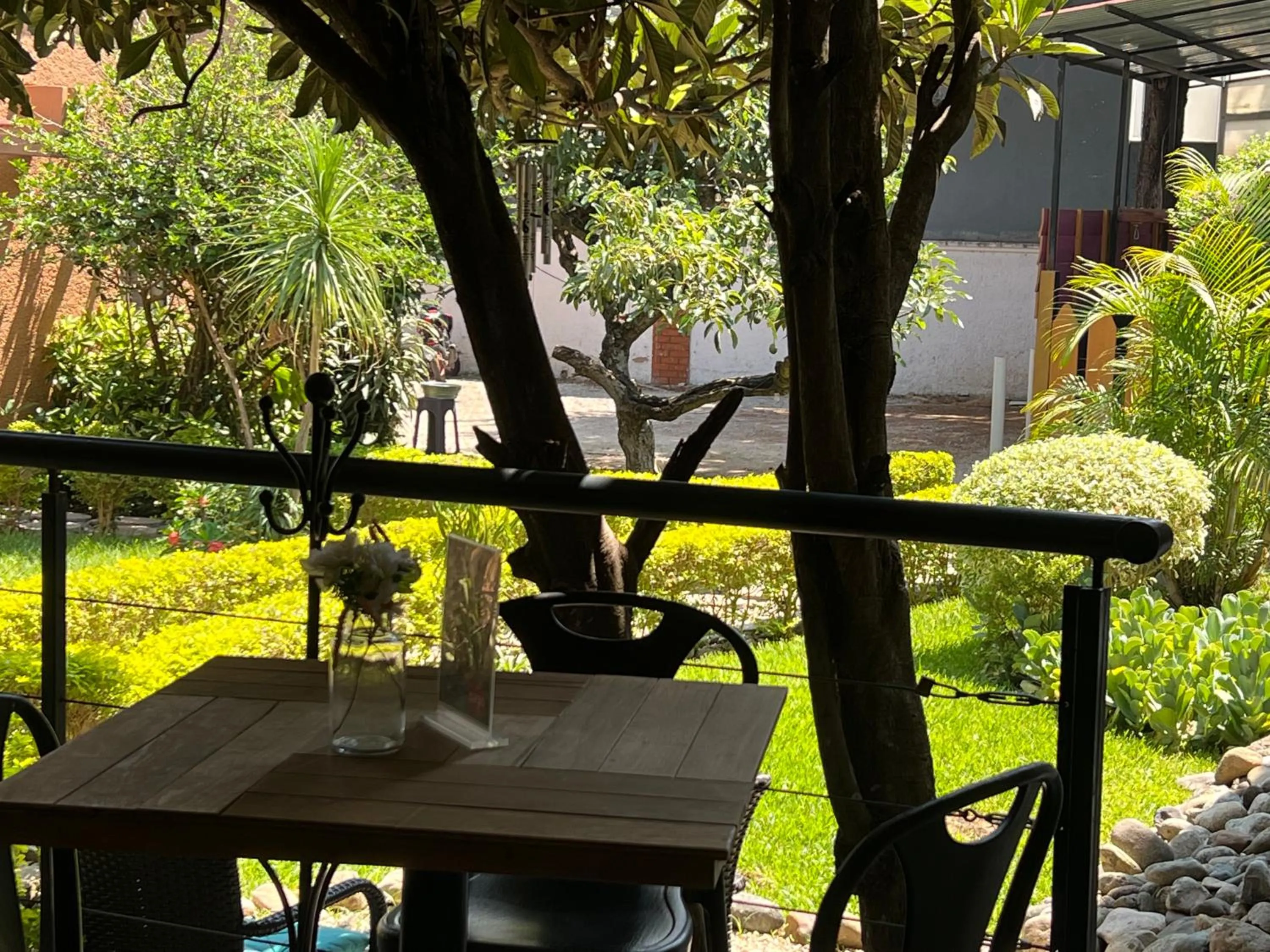 Garden view in Hotel Casa Caelum