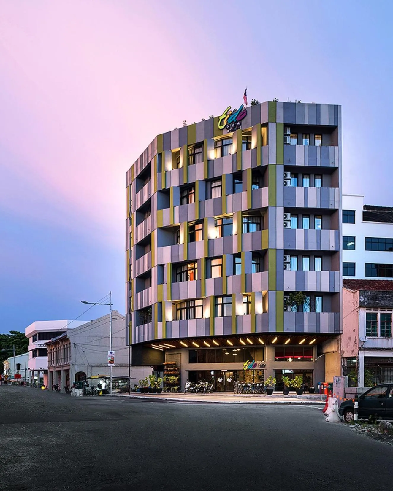 Property building in Tido Hostel Penang