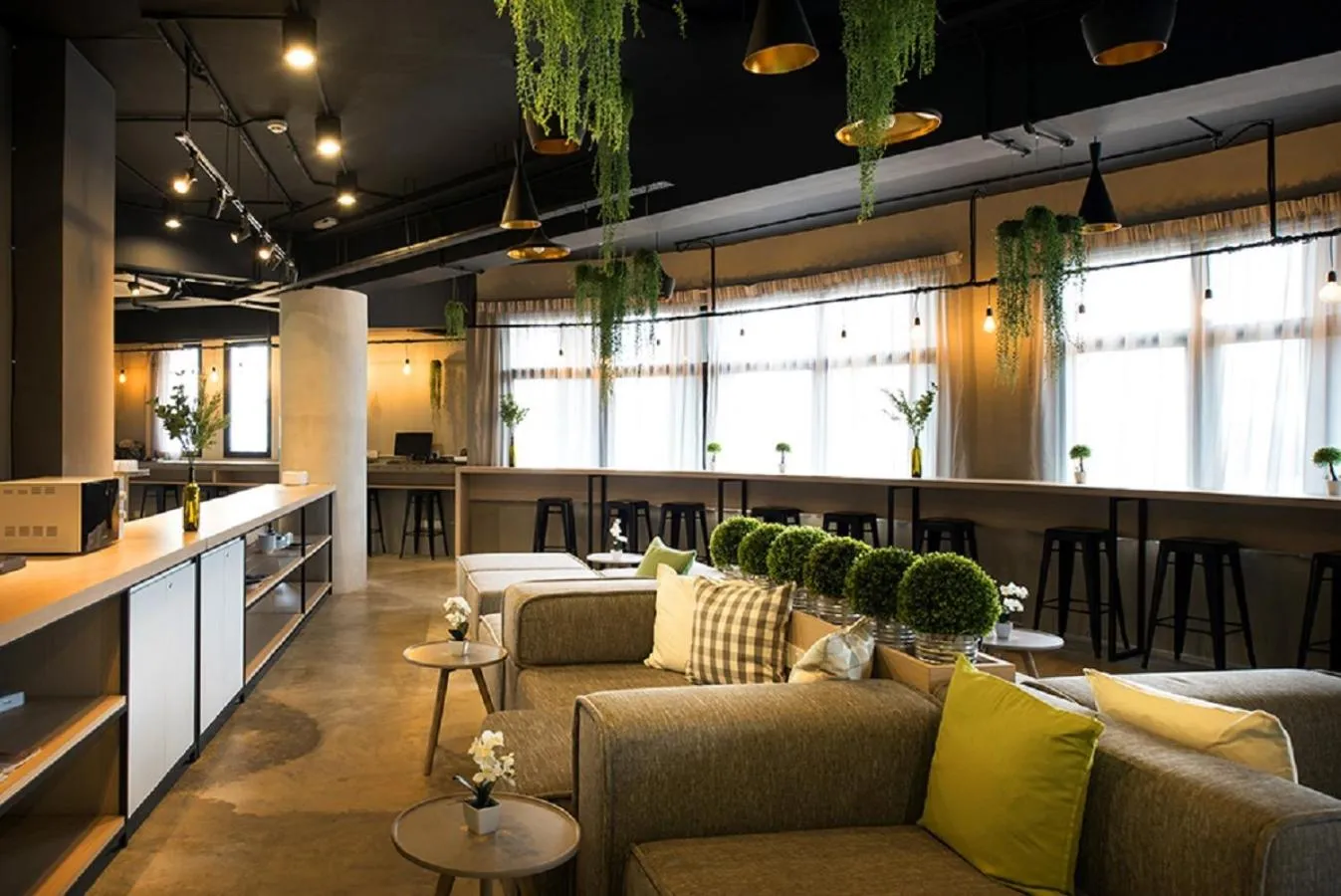 Dining area in Tido Hostel Penang