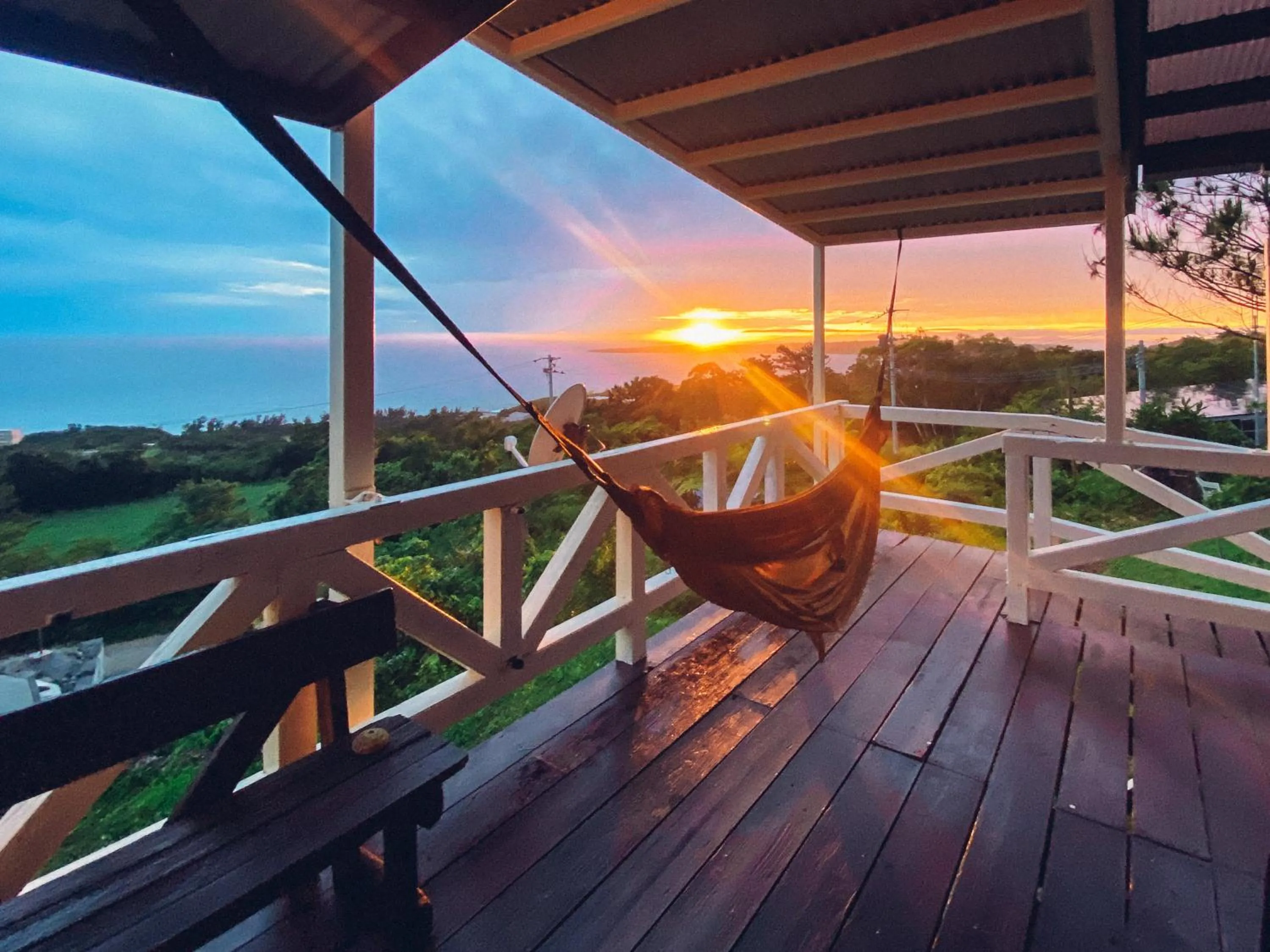 Balcony/Terrace in PANORAMA Ocean View Cottage