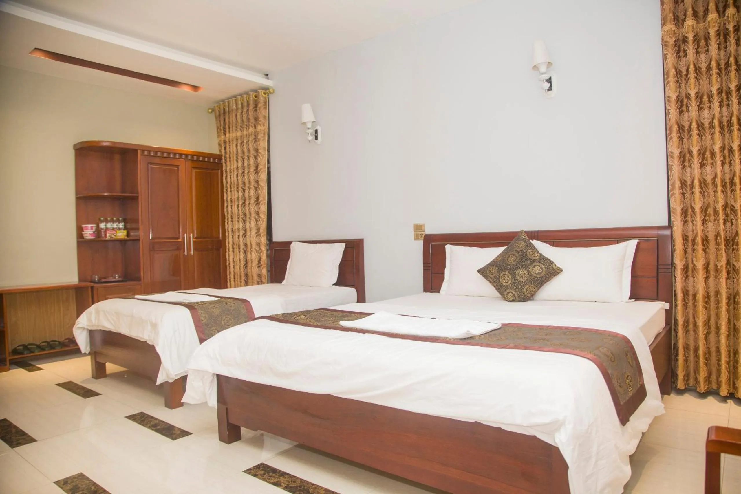 Bed in Khách Sạn Hoàng Gia Lào Cai - Hoang Gia Hotel