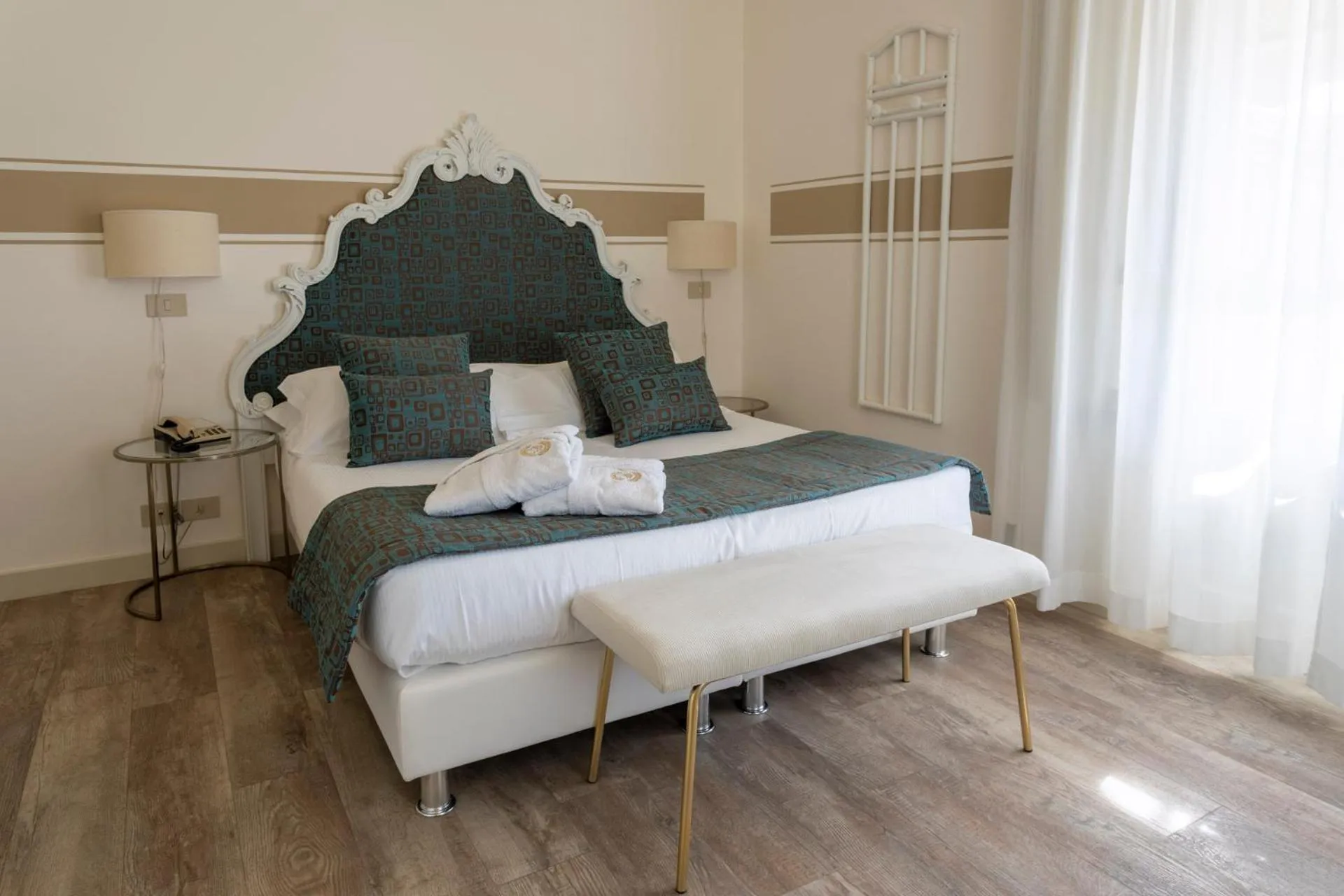 Bed in Hotel Olimpia