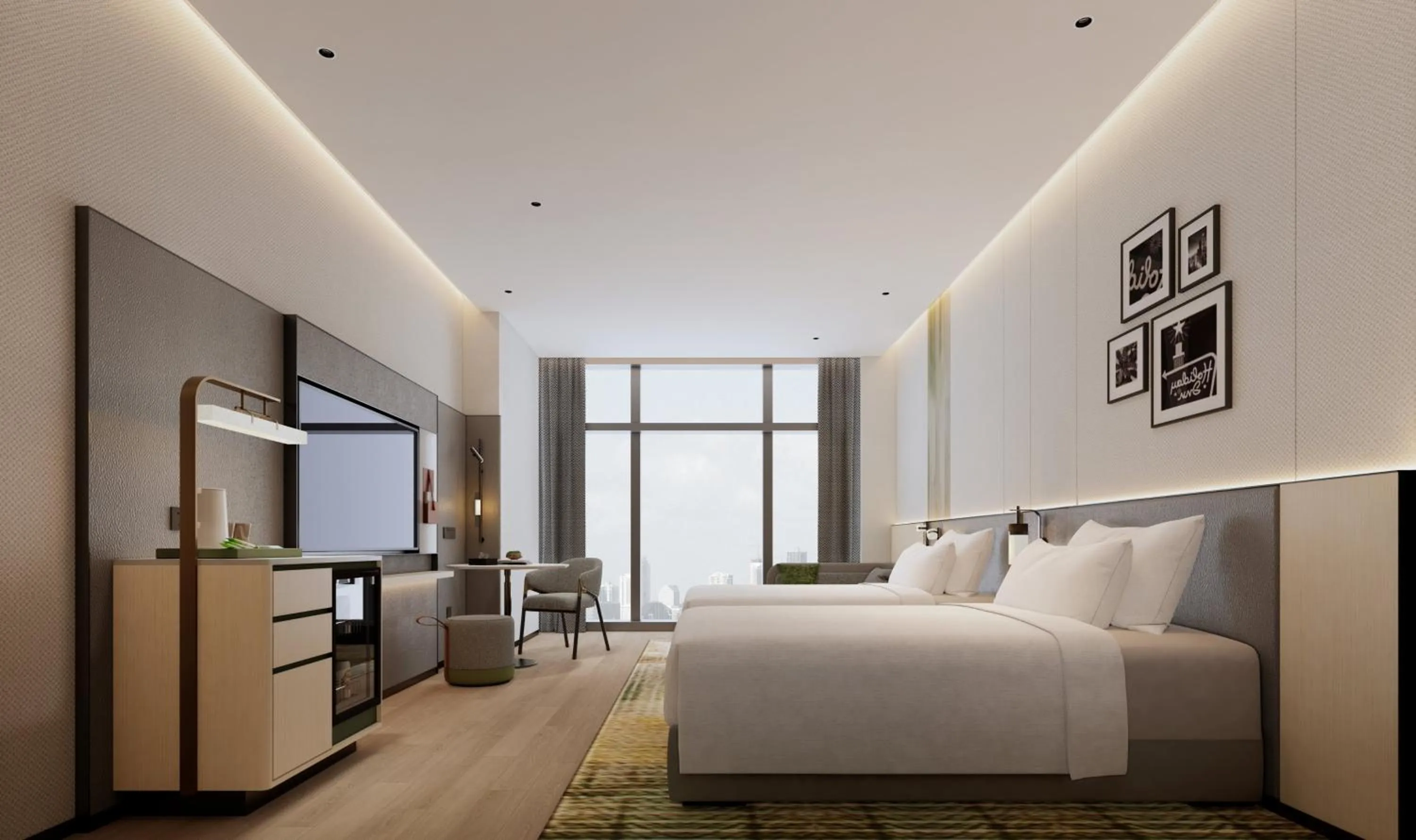 Standard Double Room with Two Double Beds in Holiday Inn & Suites Suzhou Xiangcheng by IHG