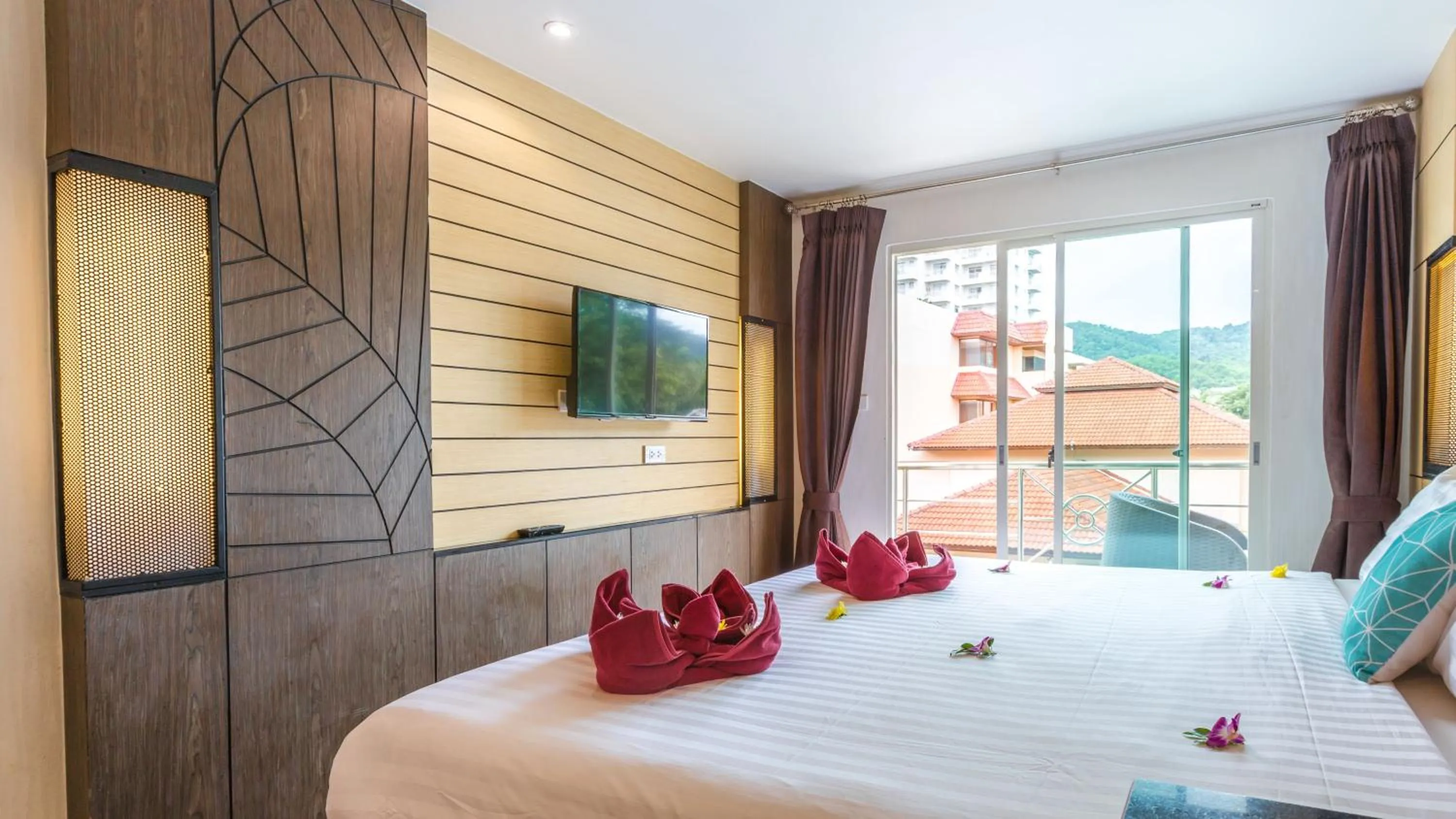 Bed in Anda Beachside Hotel