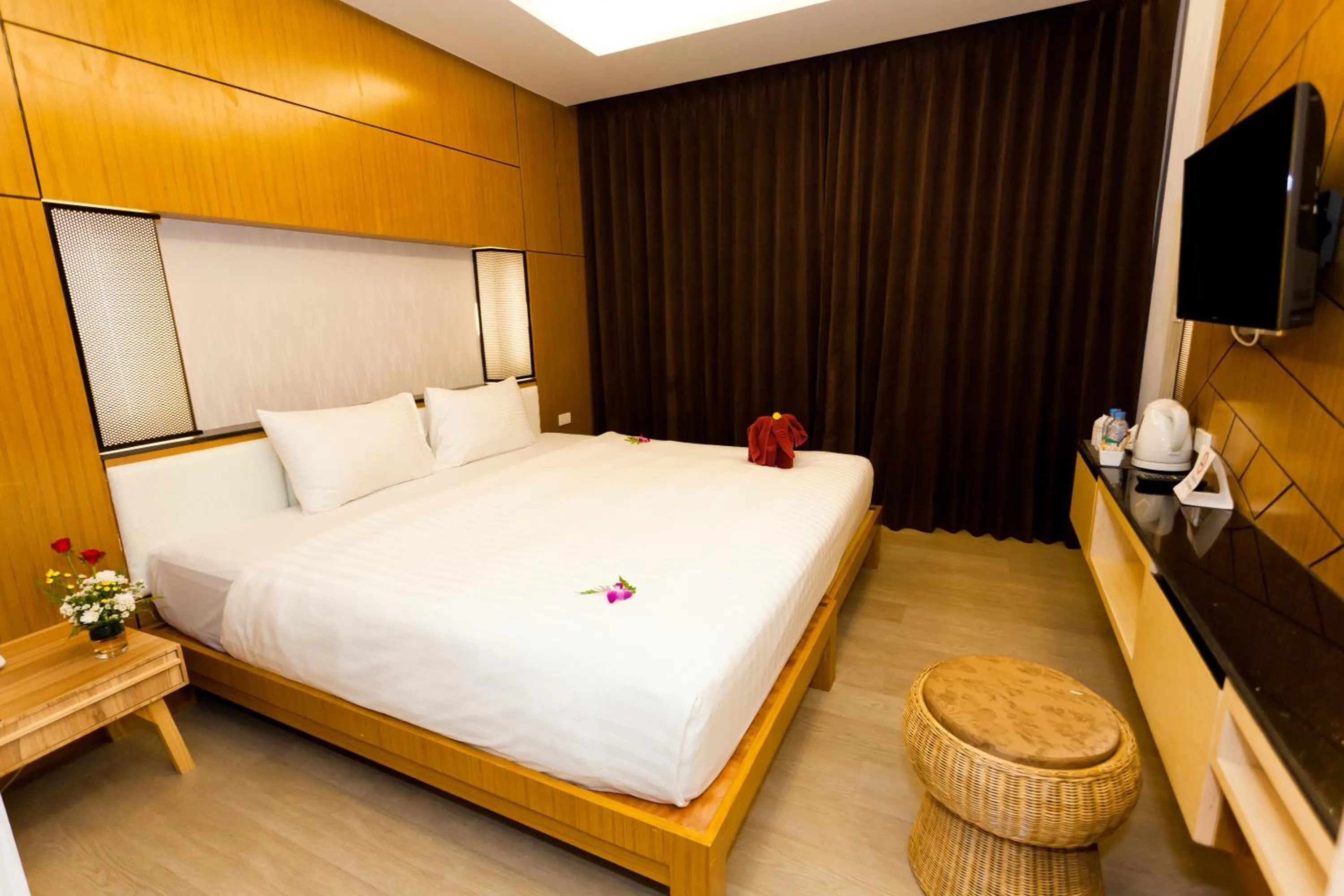 Bed in Anda Beachside Hotel