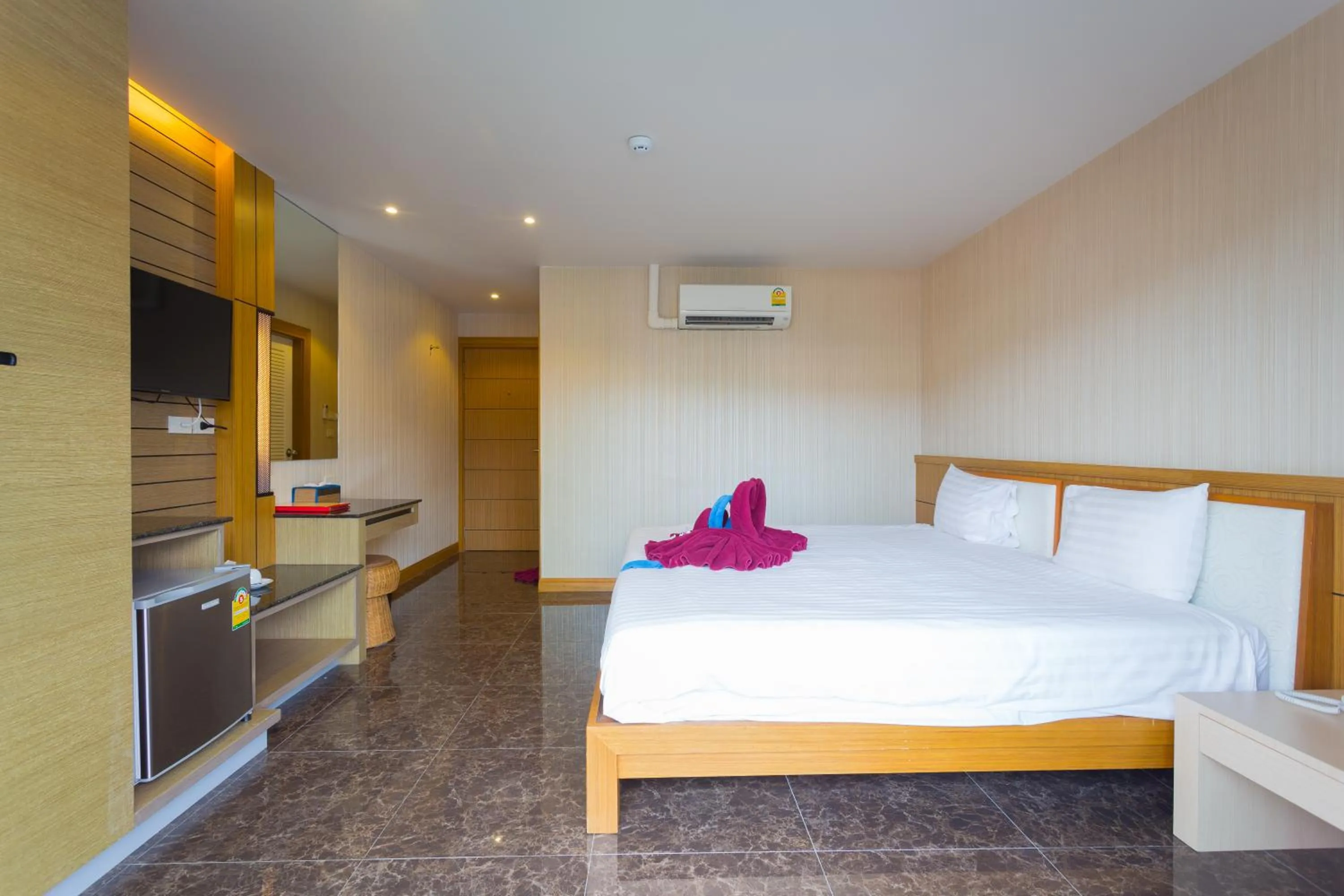 Bed in Anda Beachside Hotel