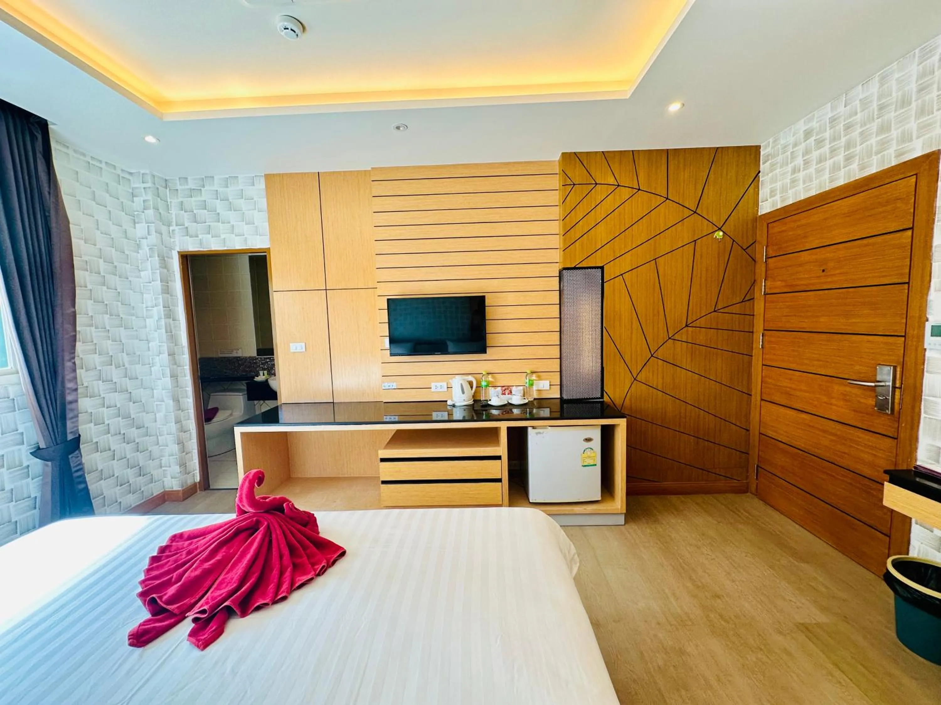 Bed in Anda Beachside Hotel