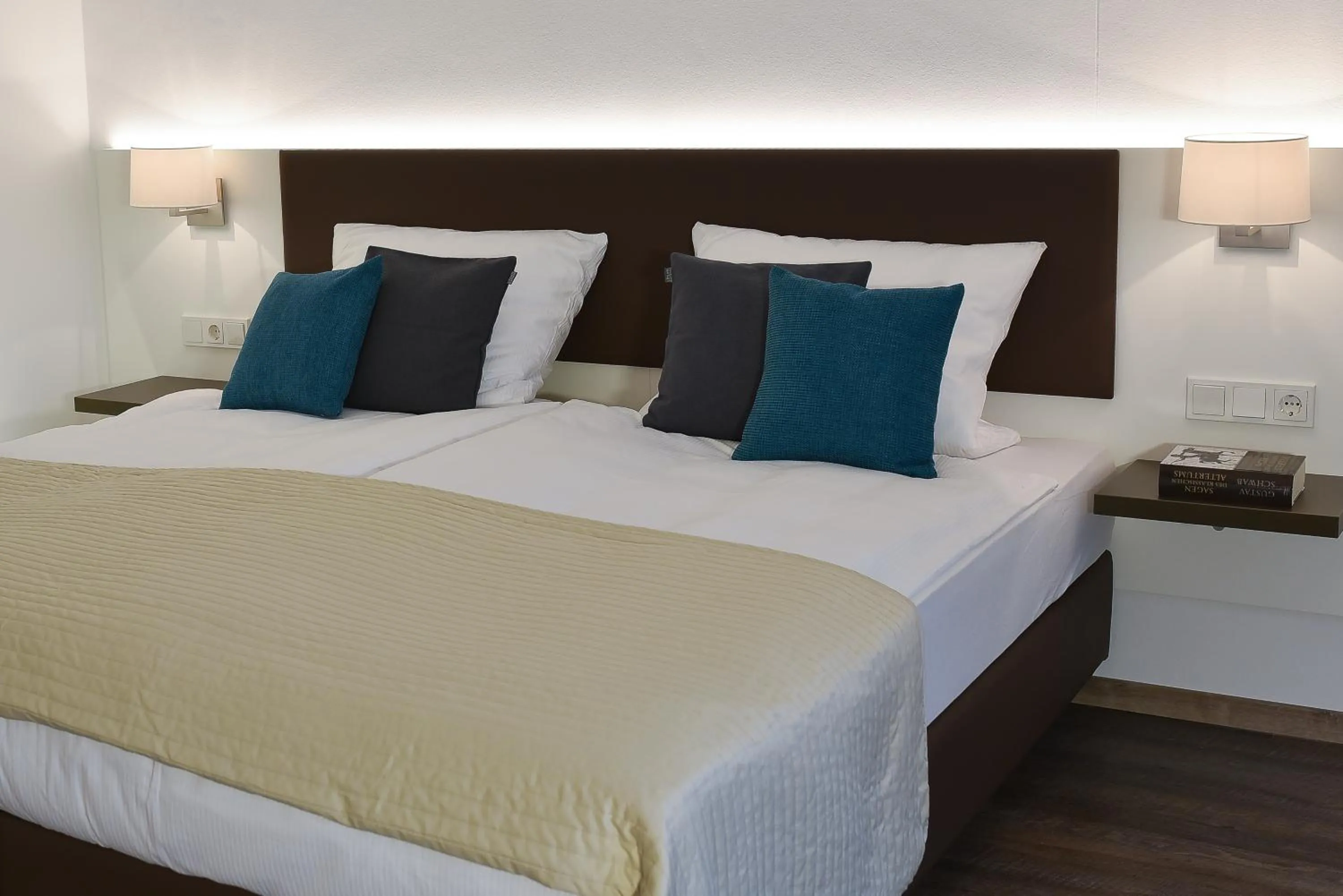 Decorative detail, Bed in Guesthouse Lichtenau