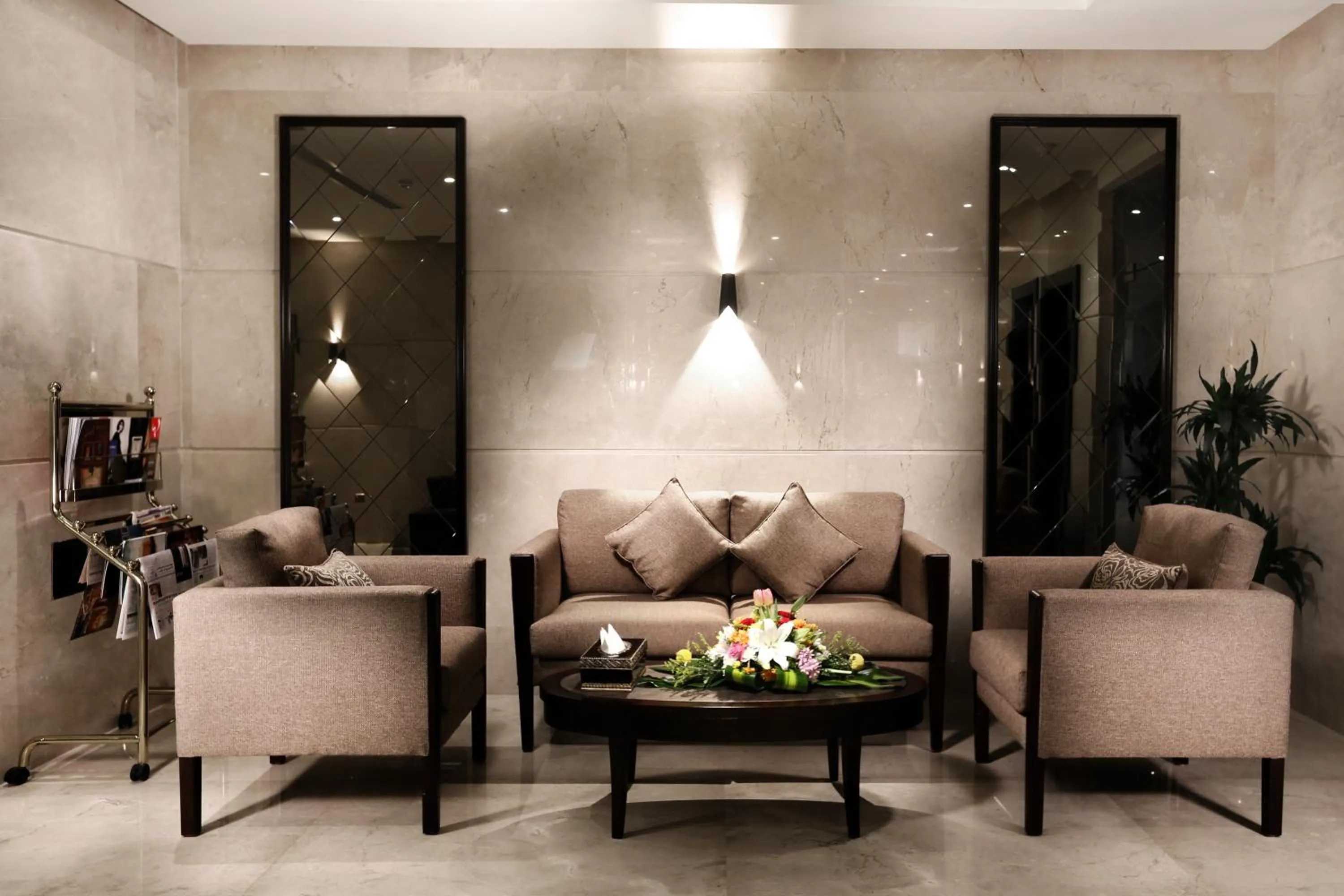 Lobby or reception in Aswar Al olaya for serviced Apartments