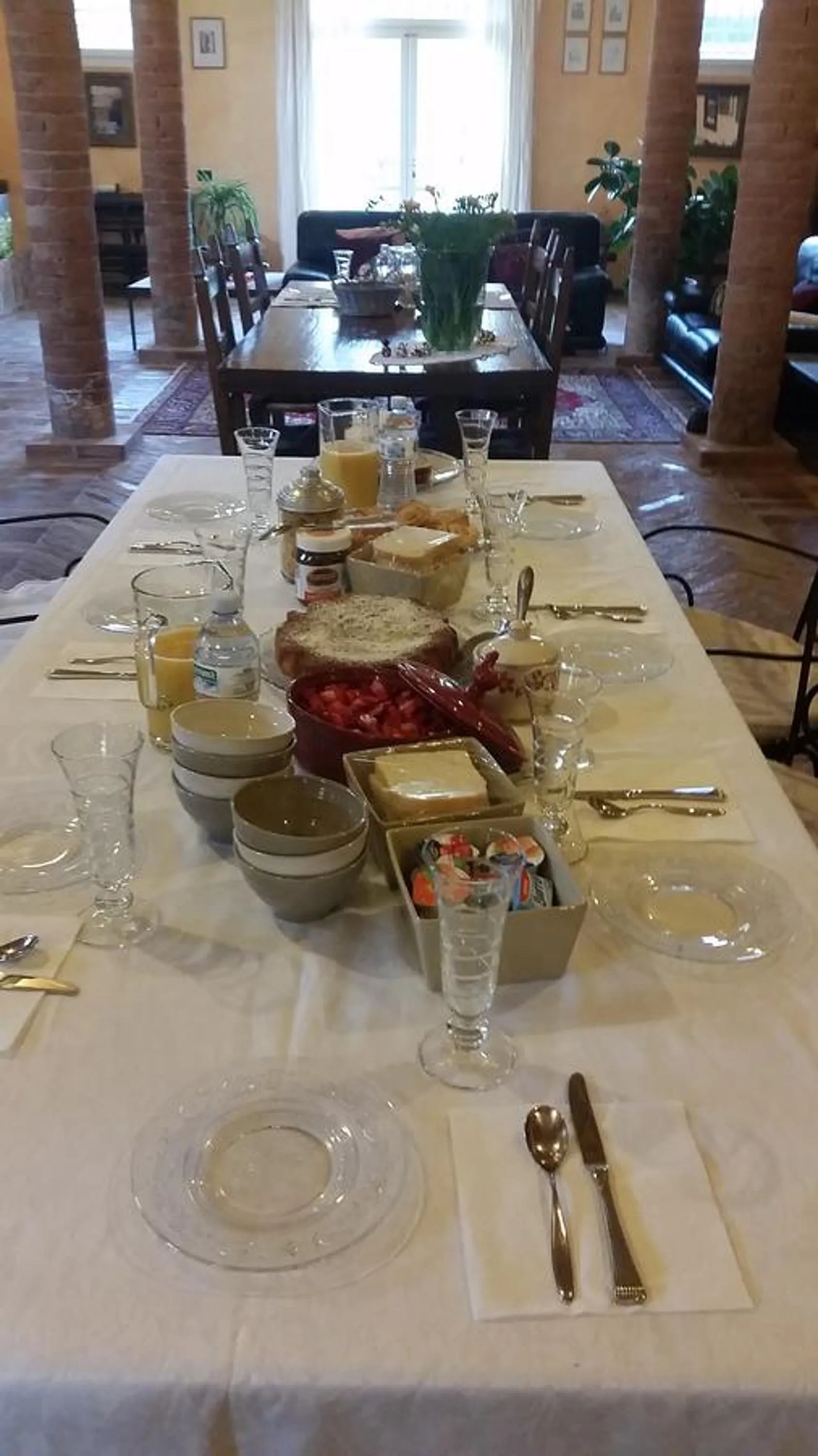 Food and drinks in B&B La Palazza