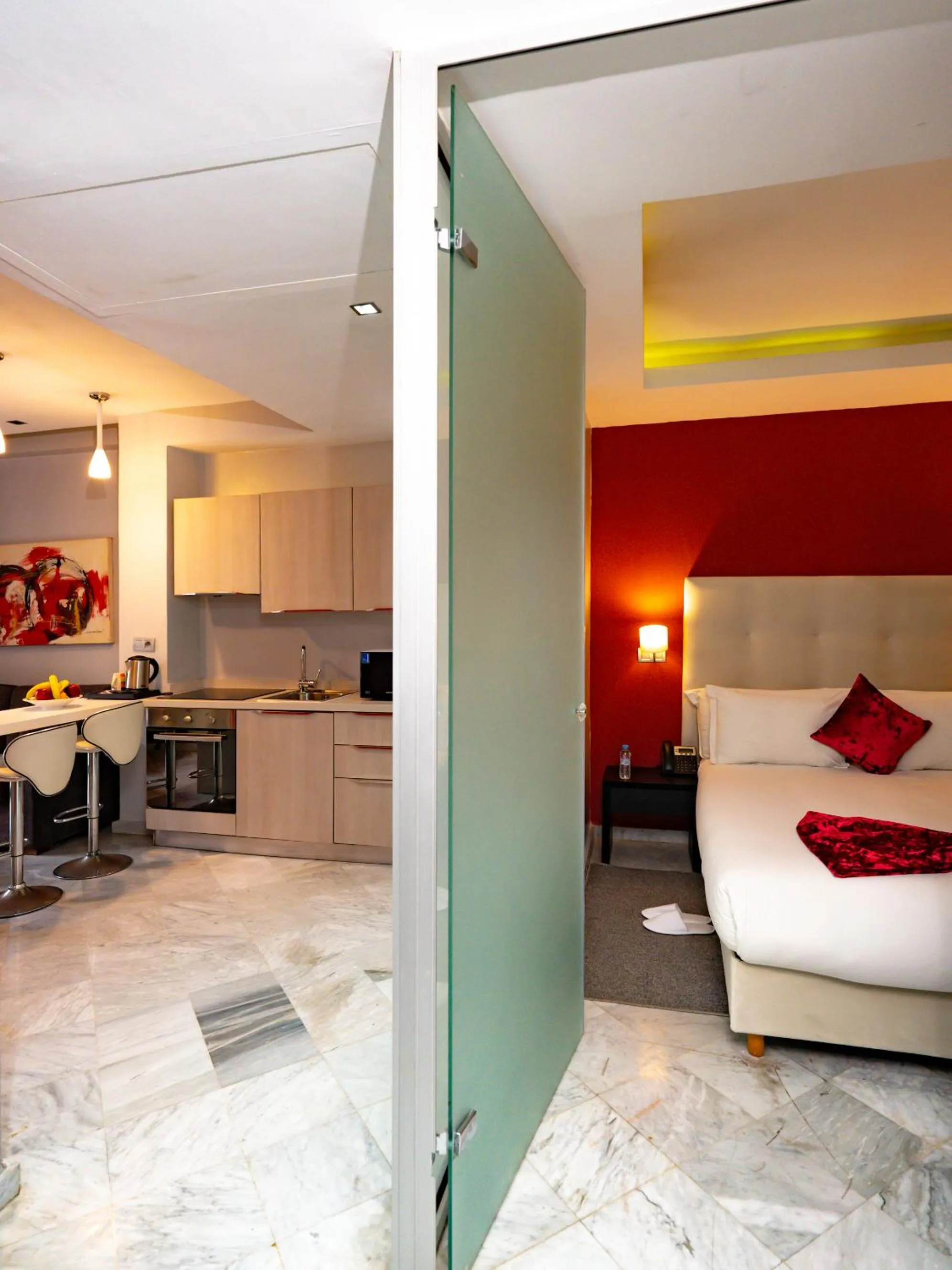 Bed in The Fourteen Luxury Boutique Hotel