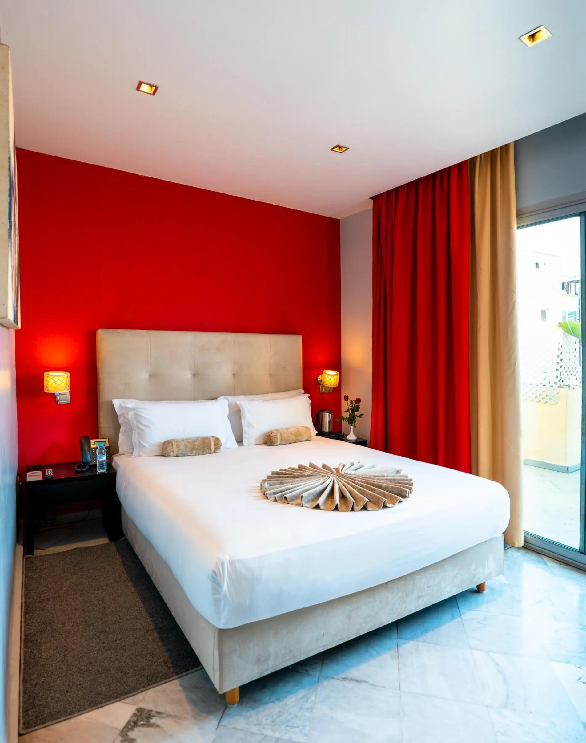 Bed in The Fourteen Luxury Boutique Hotel