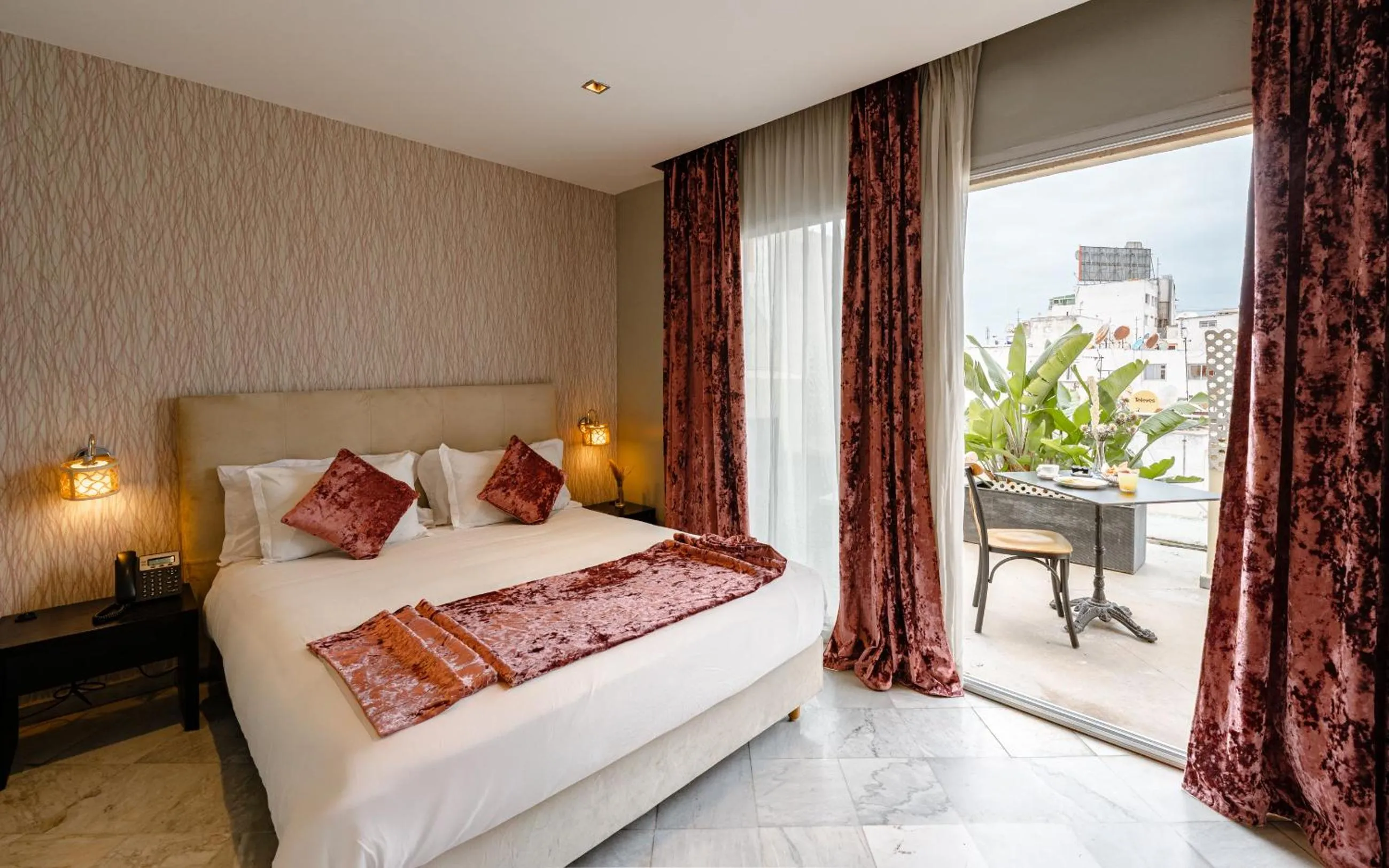 Bed in The Fourteen Luxury Boutique Hotel