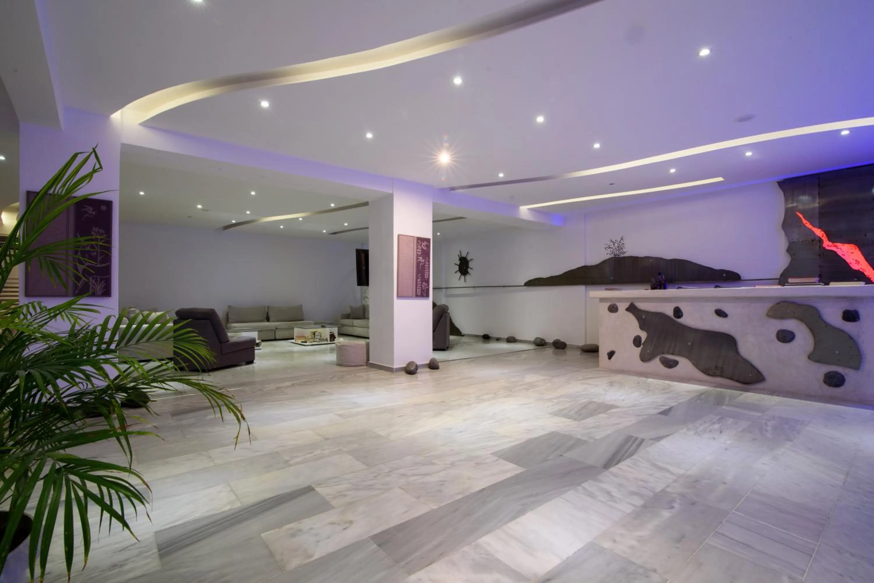 Lobby or reception in RK Beach Hotel