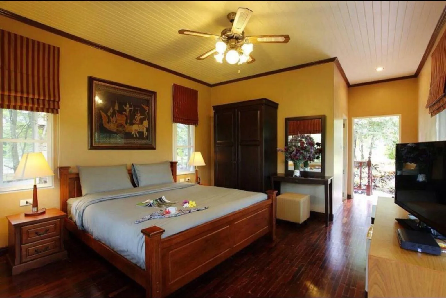 Bed in Khaoyai Nature Retreat