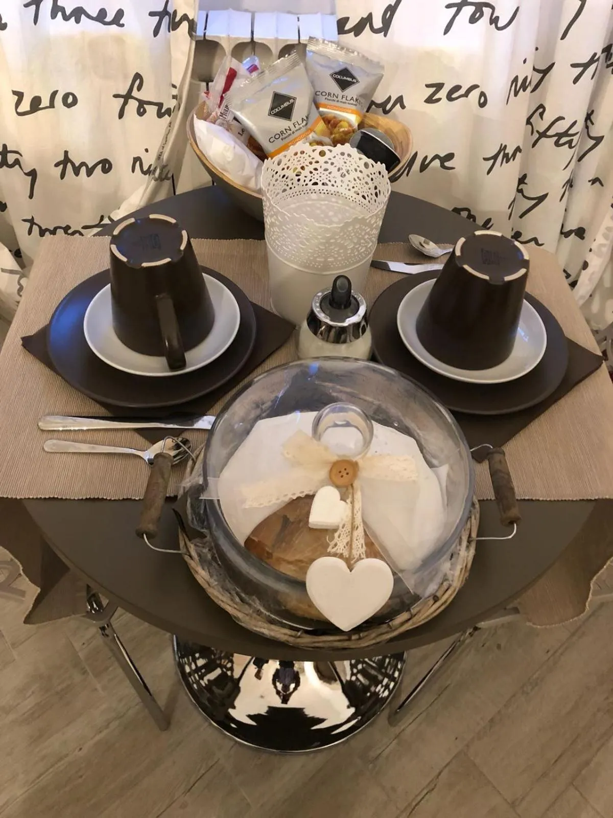 Italian breakfast in Le Stanze d'Ercole