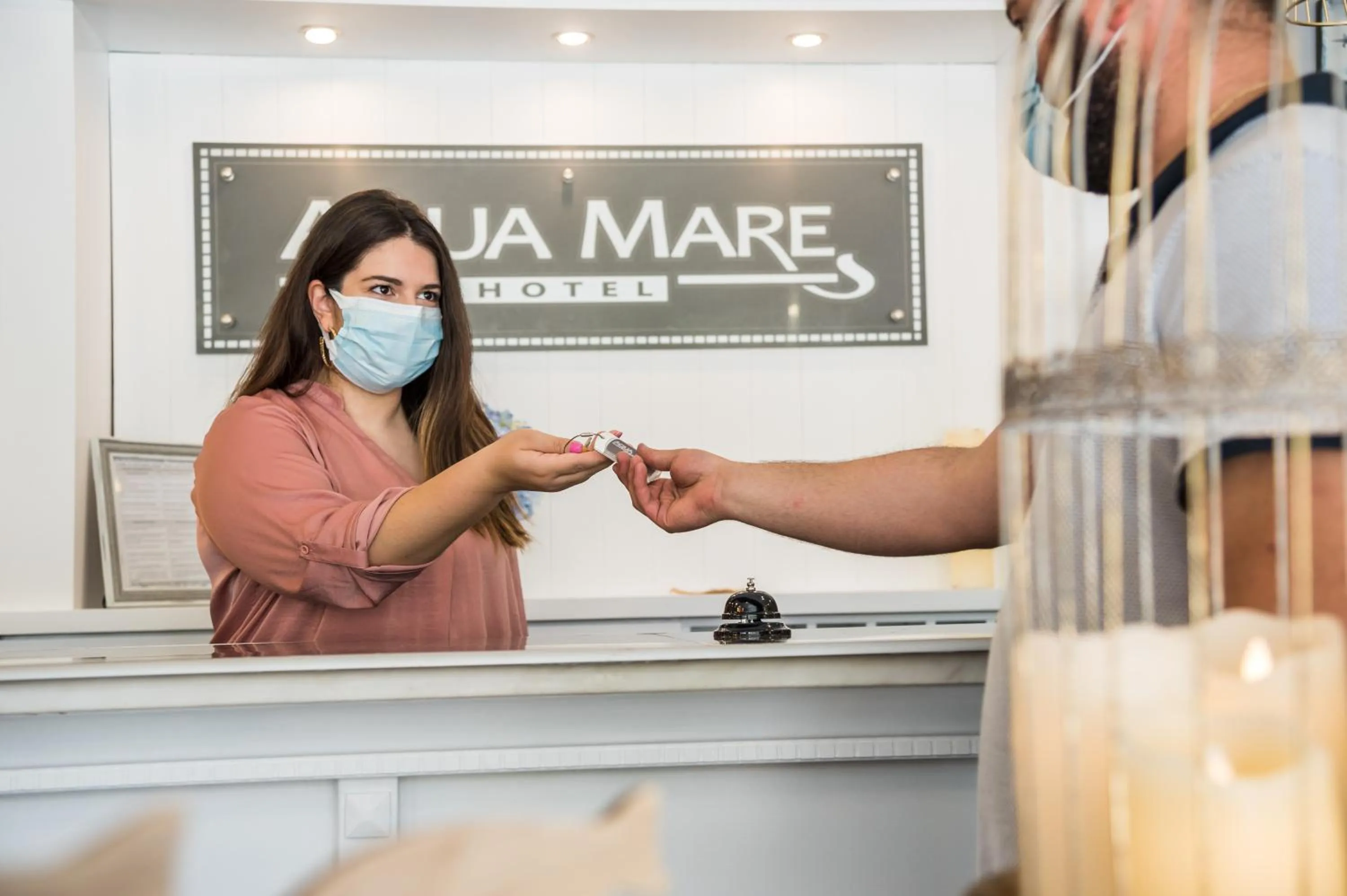 Lobby or reception in Aqua Mare Hotel