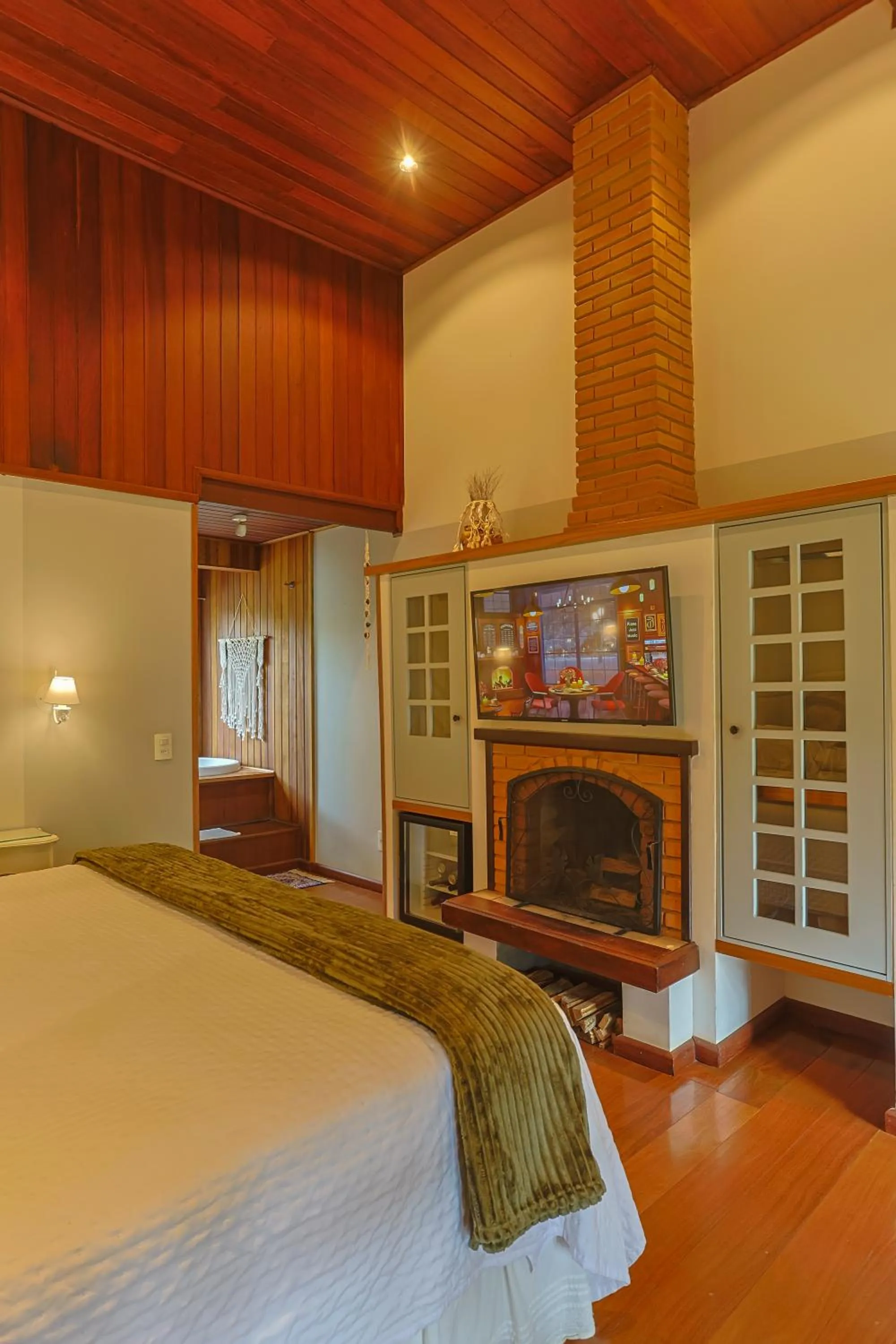 Bedroom, Bed in Pousada & Spa Cantos e Contos