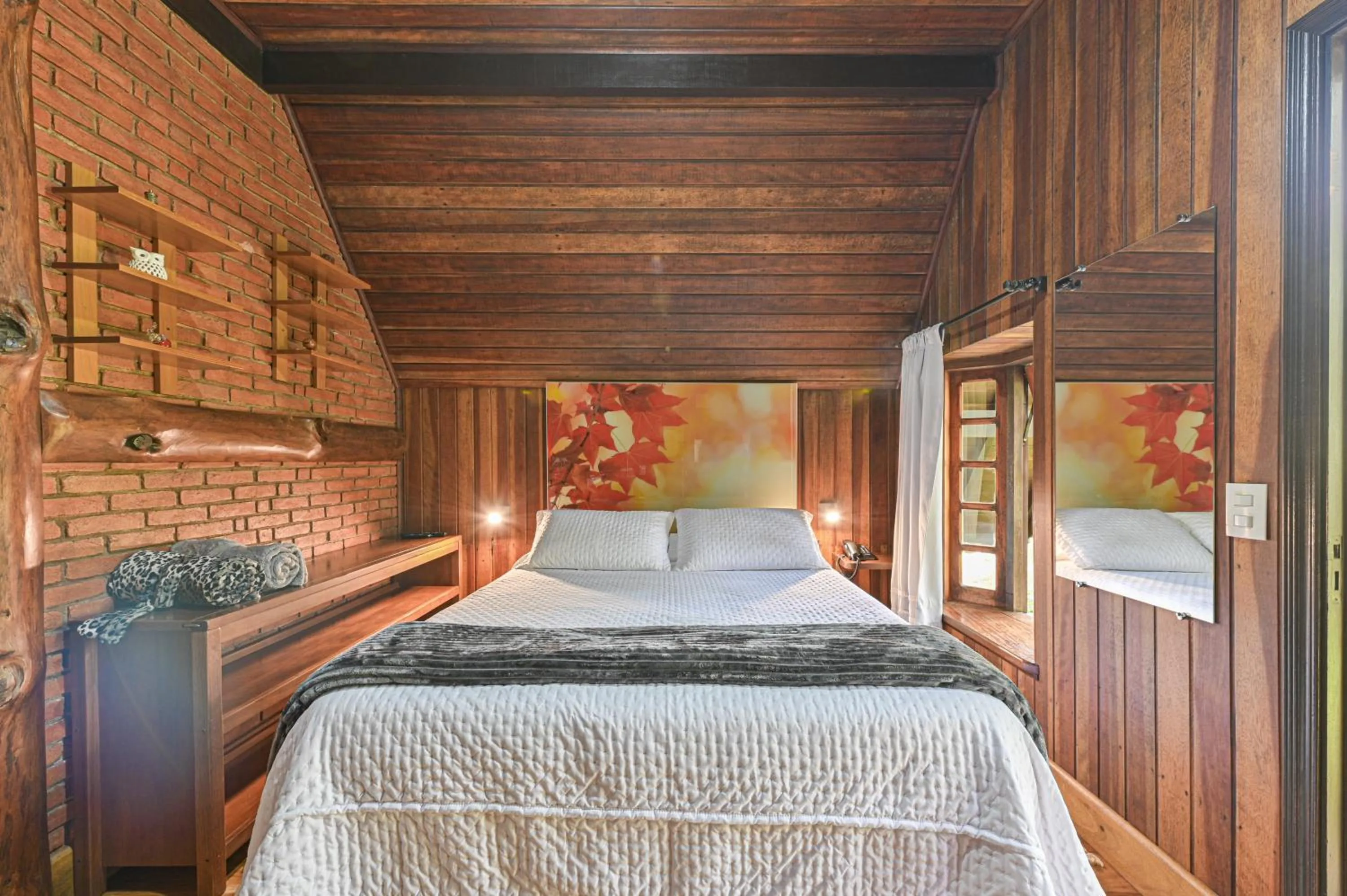 Bed in Pousada & Spa Cantos e Contos