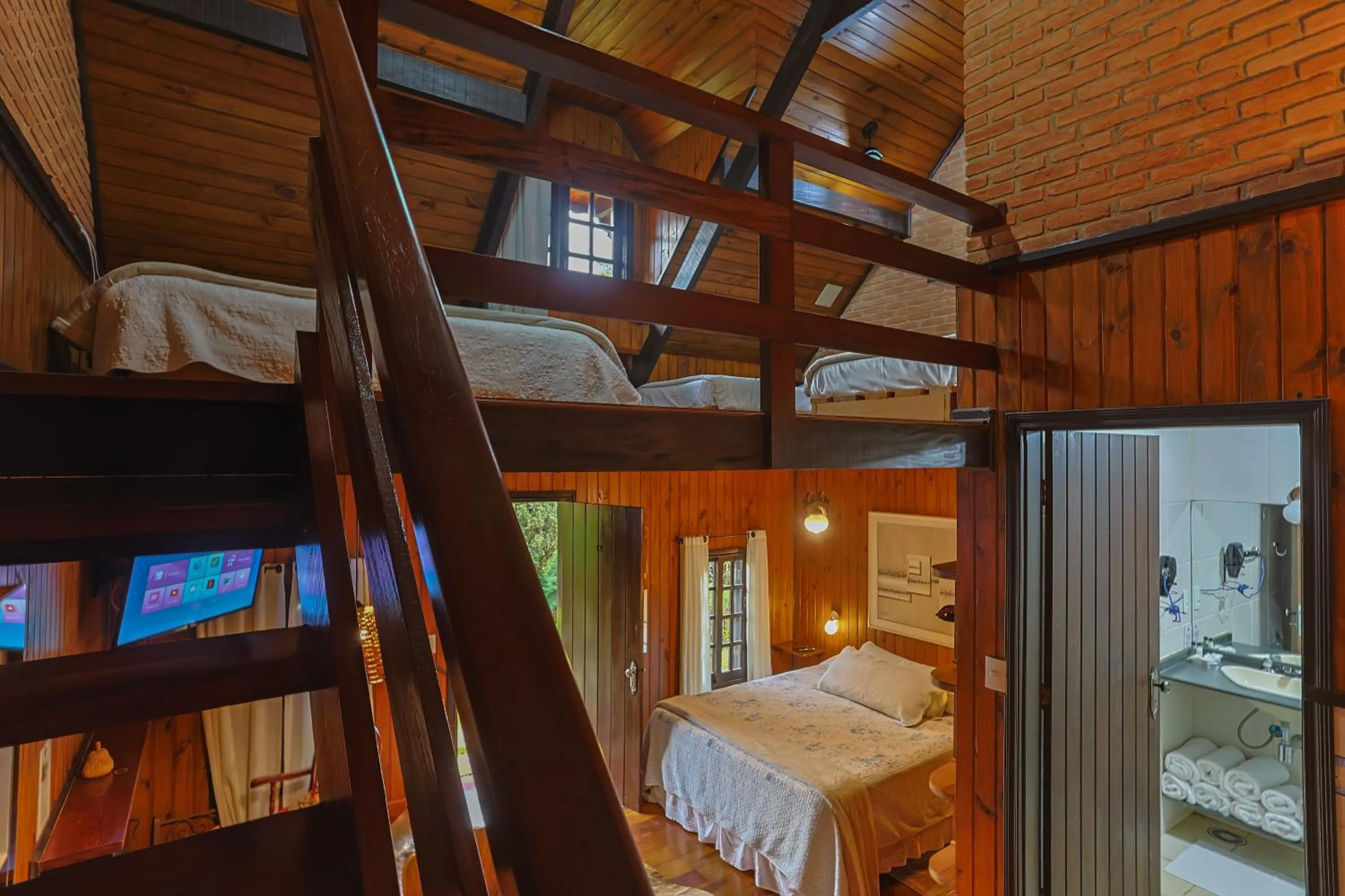 Bedroom, Bed in Pousada & Spa Cantos e Contos