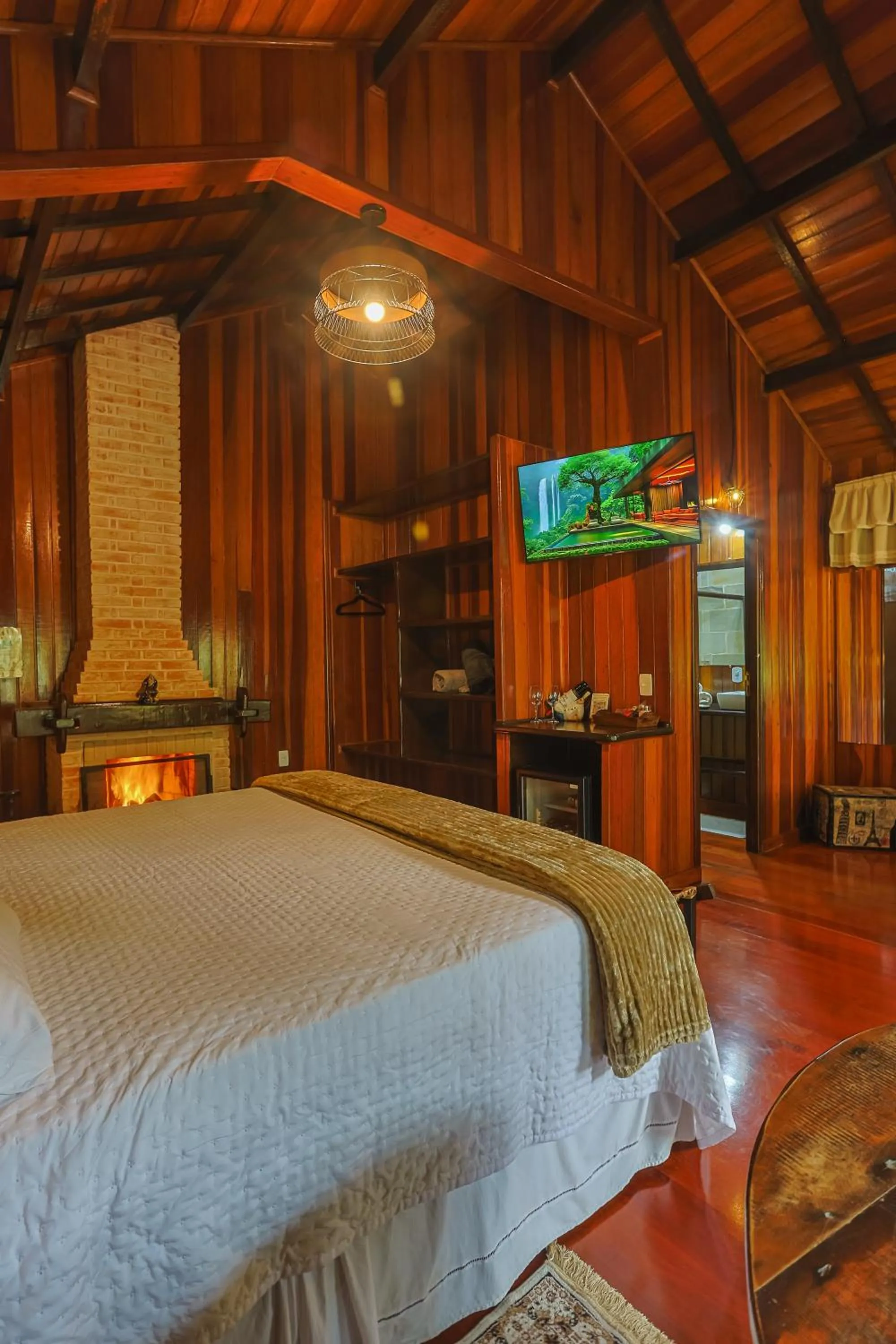 Bedroom, Bed in Pousada & Spa Cantos e Contos