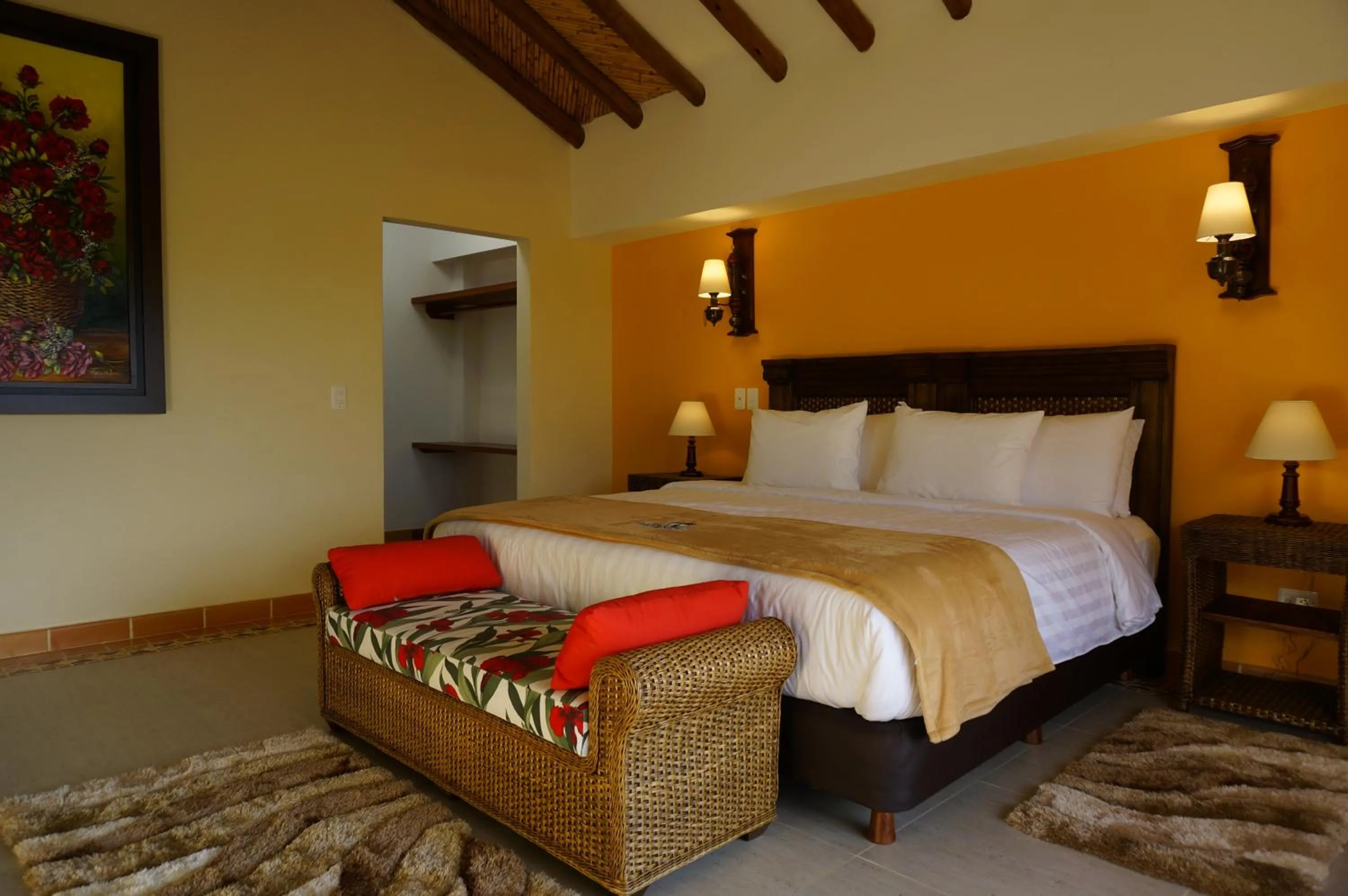 Bed in Hotel Campanario de la Villa