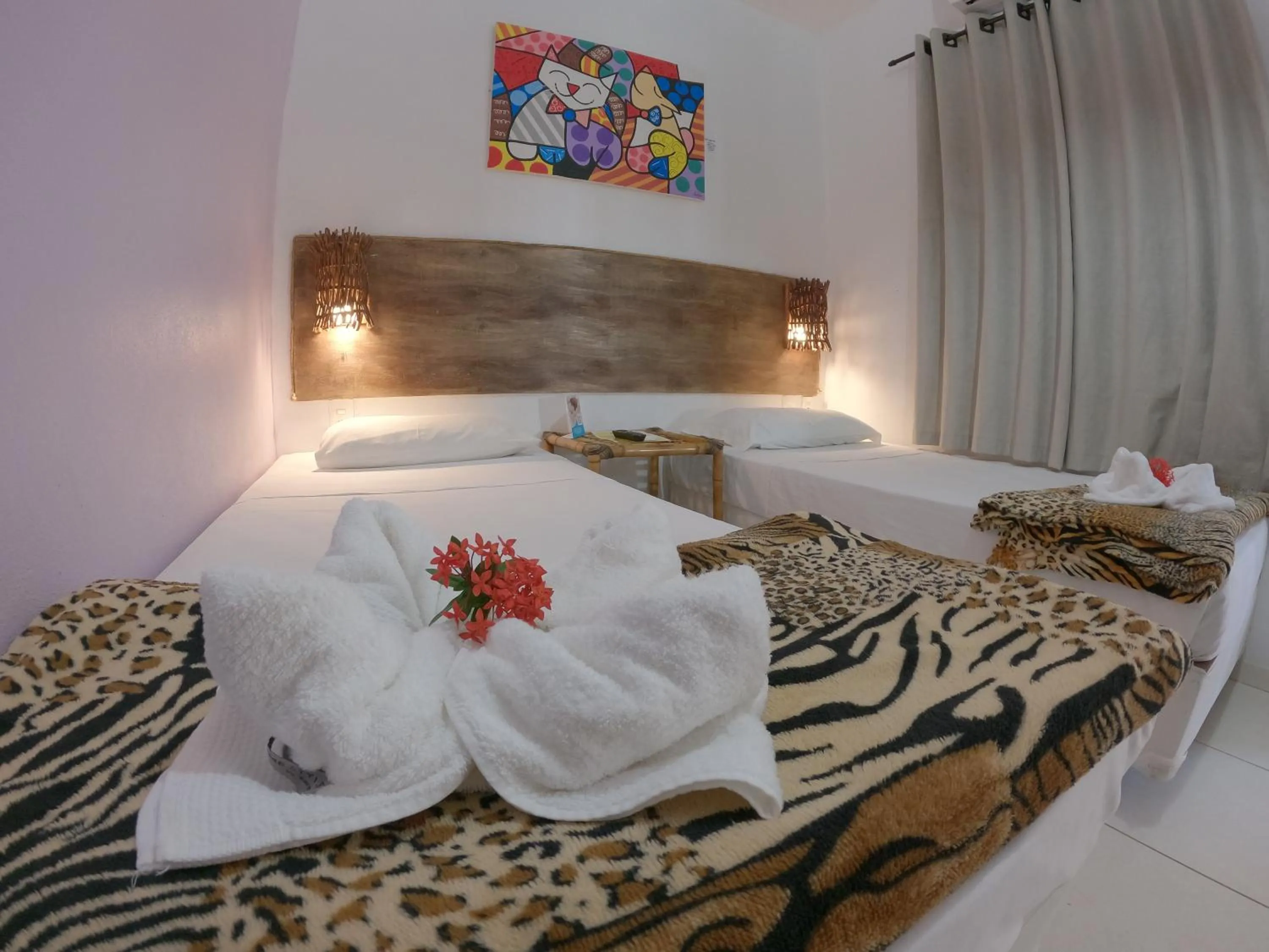 Bed in Pousada Uba-Rio Porto de Galinhas