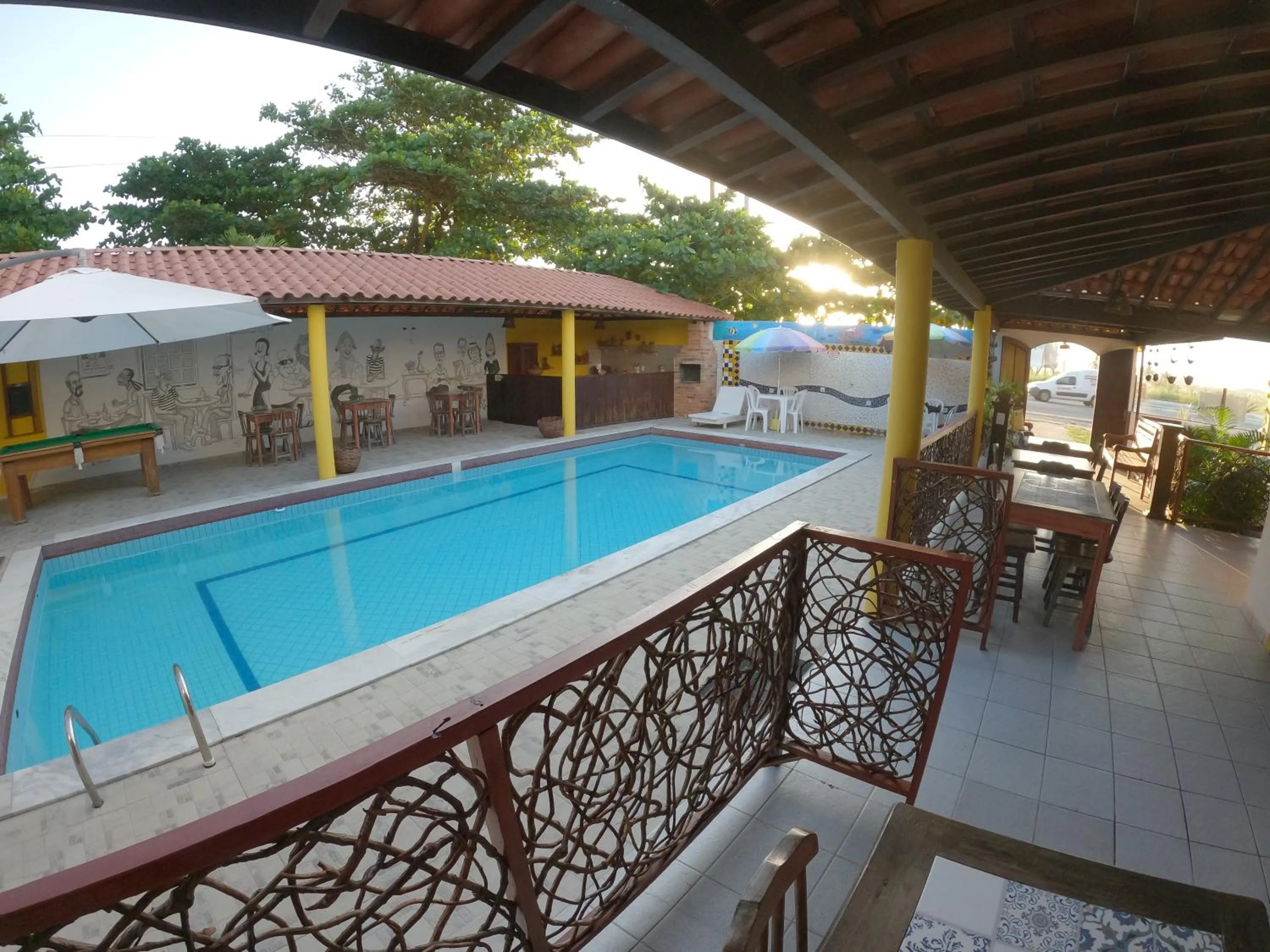 Patio in Pousada Uba-Rio Porto de Galinhas