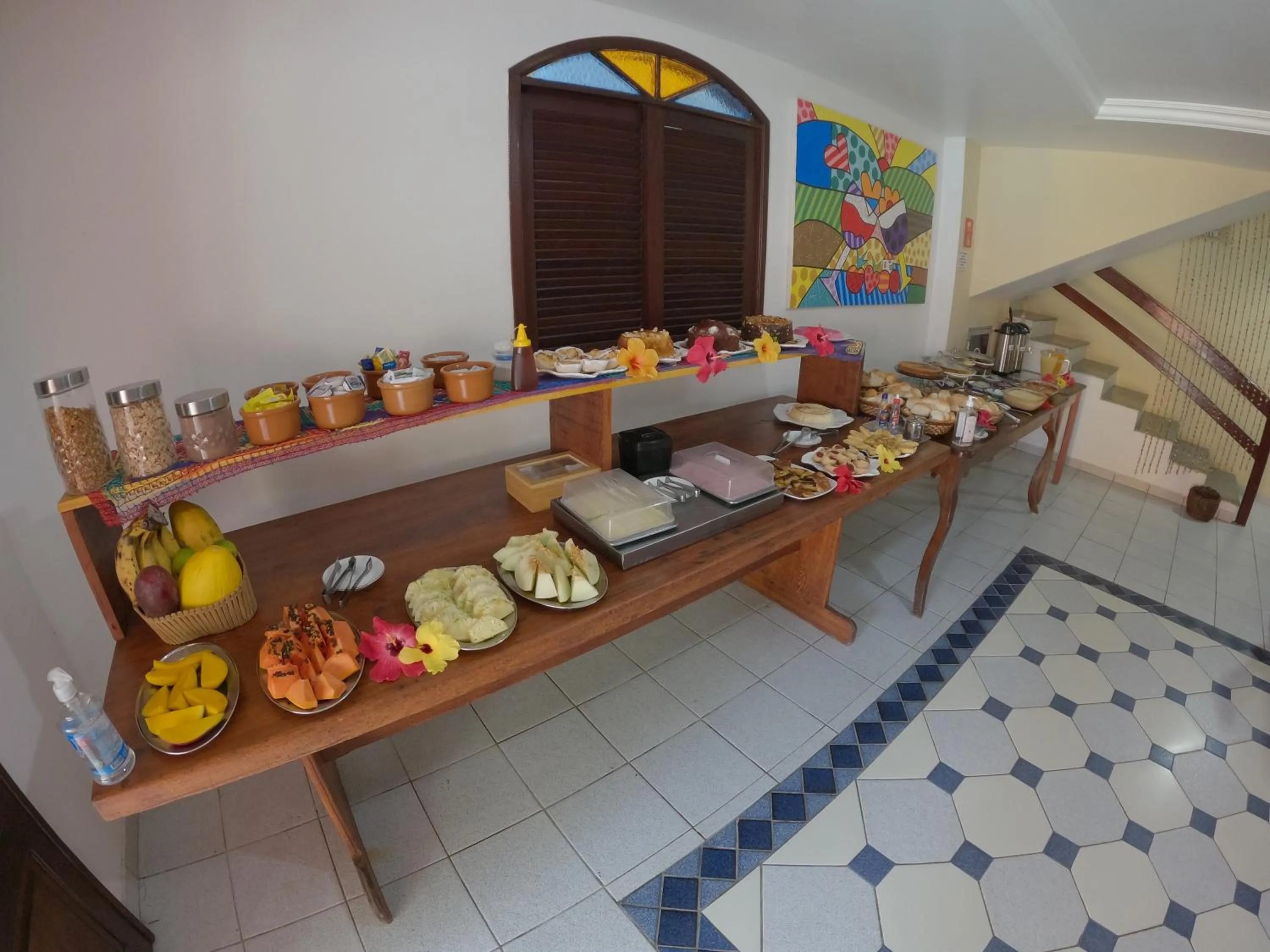 Buffet breakfast in Pousada Uba-Rio Porto de Galinhas