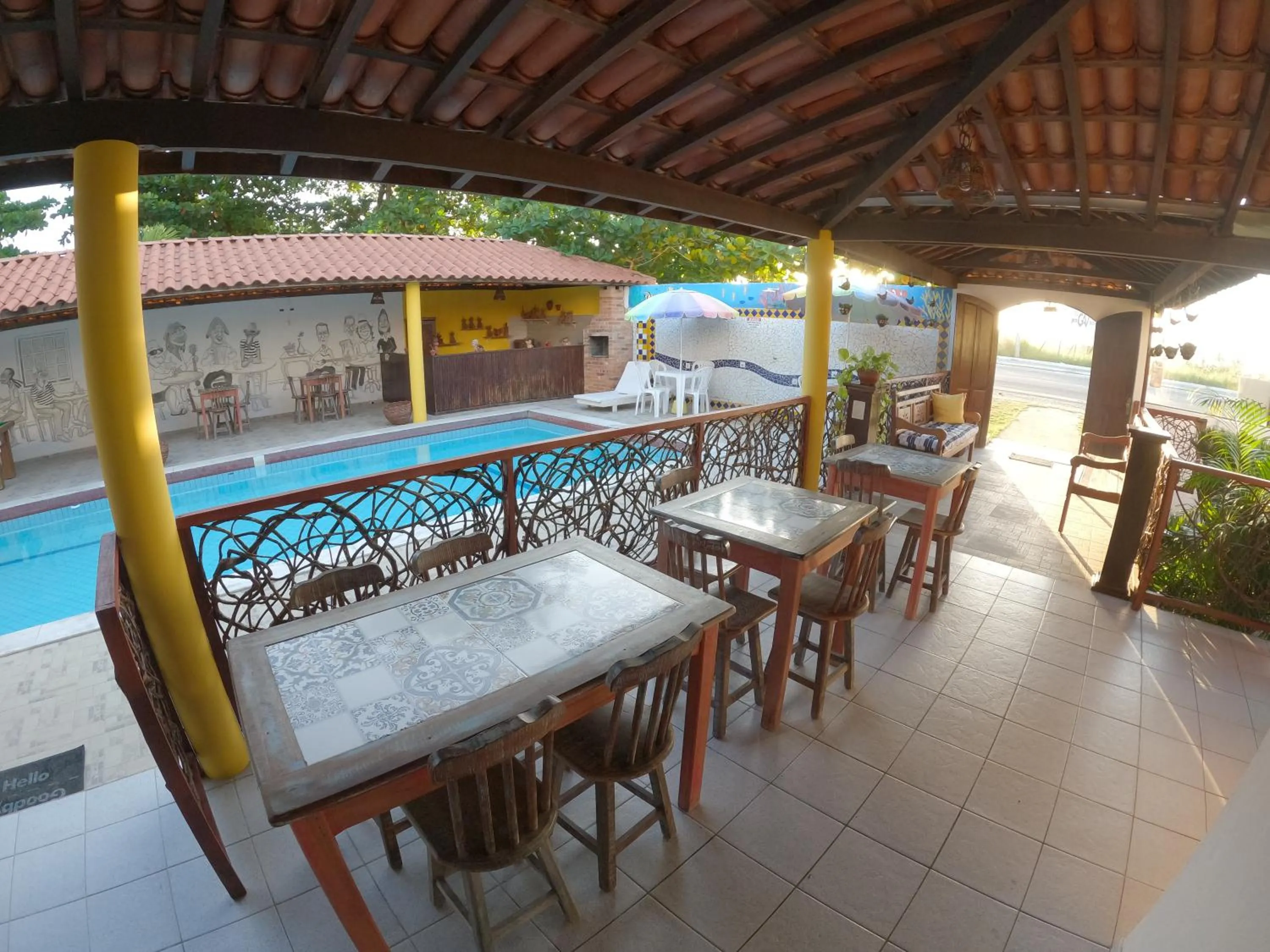 Patio in Pousada Uba-Rio Porto de Galinhas