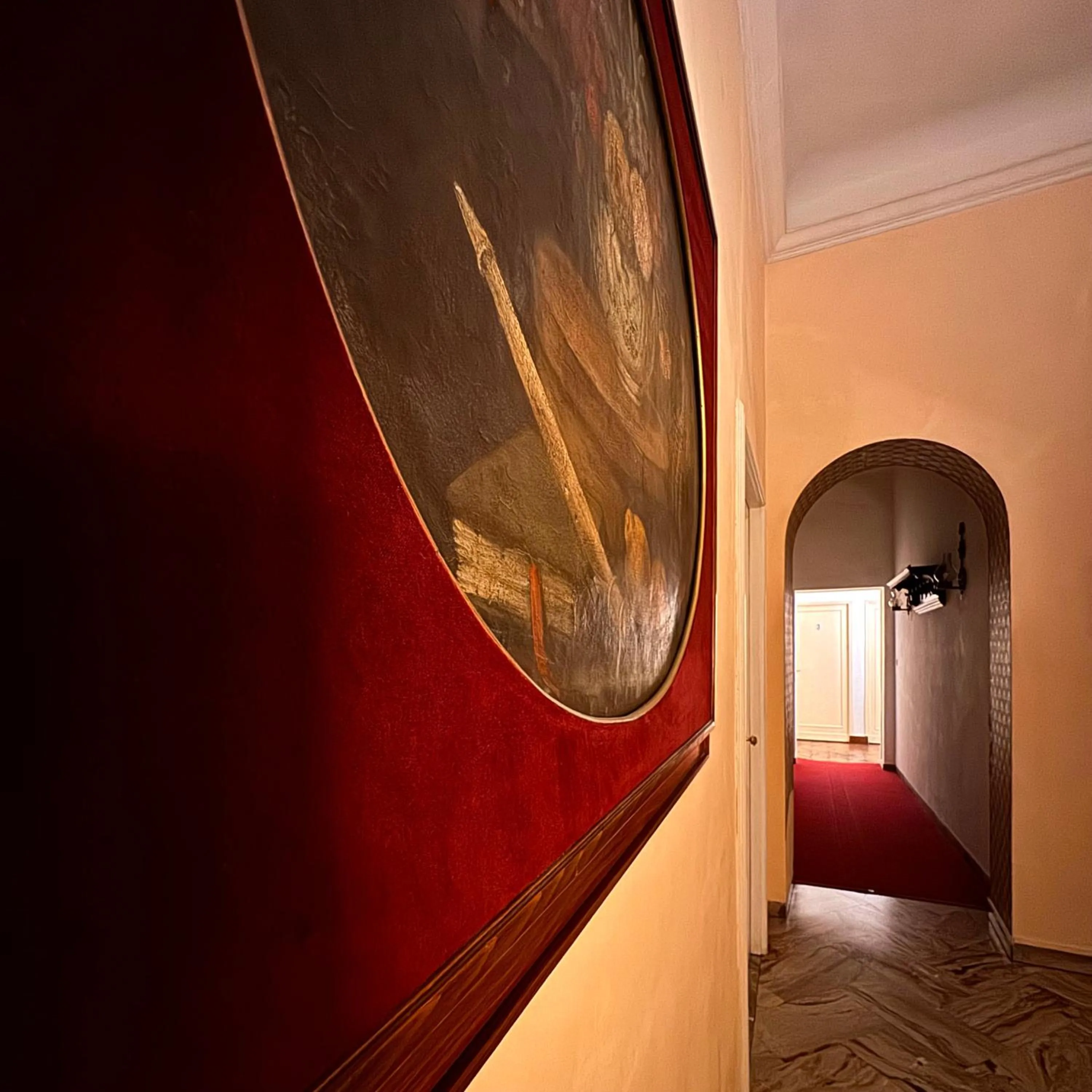 Decorative detail, Bed in Hotel Cestelli