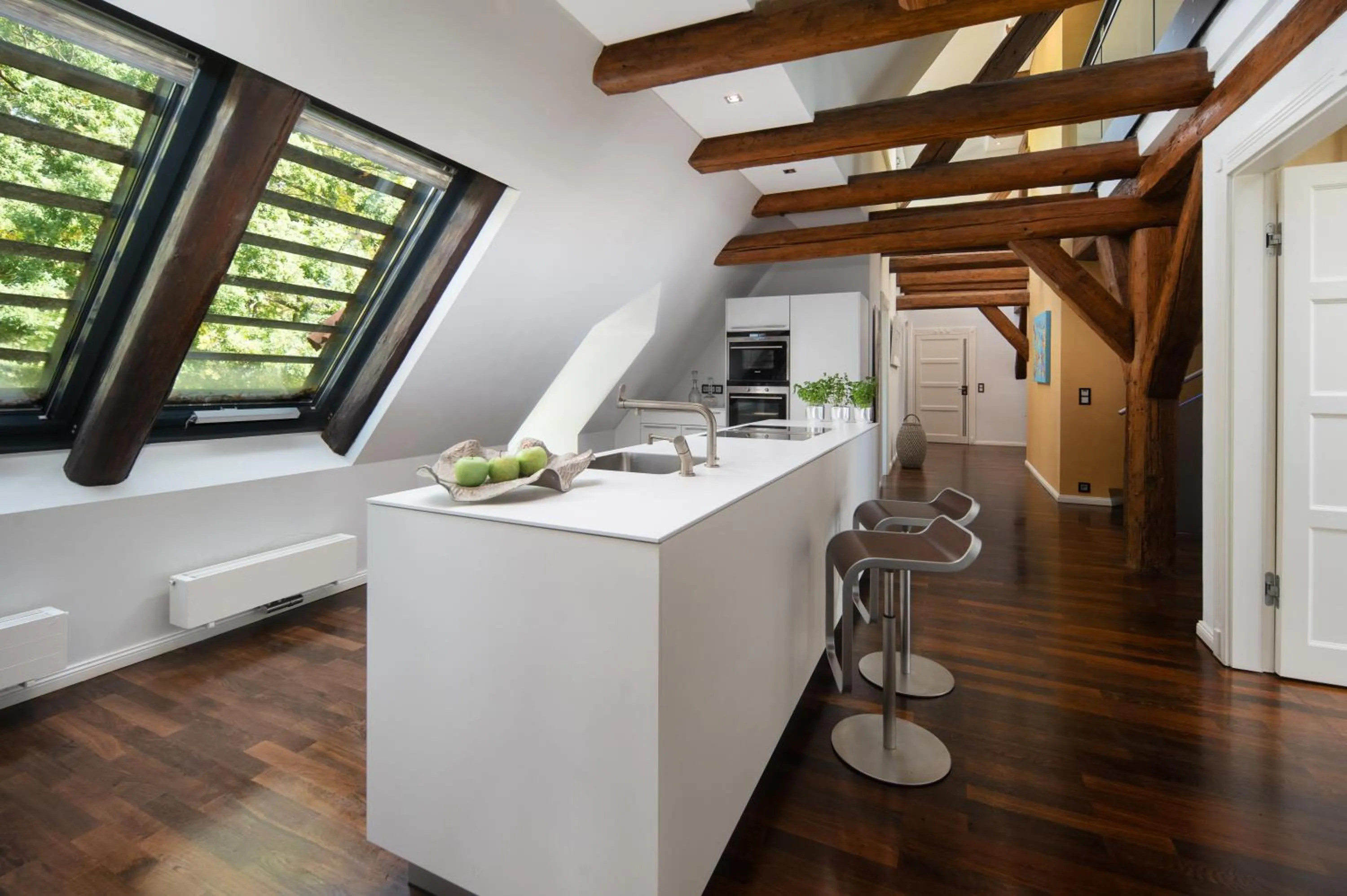 Kitchen or kitchenette in SCHLOSSRESIDENZ - Boutique Apartments & Hotel Suiten