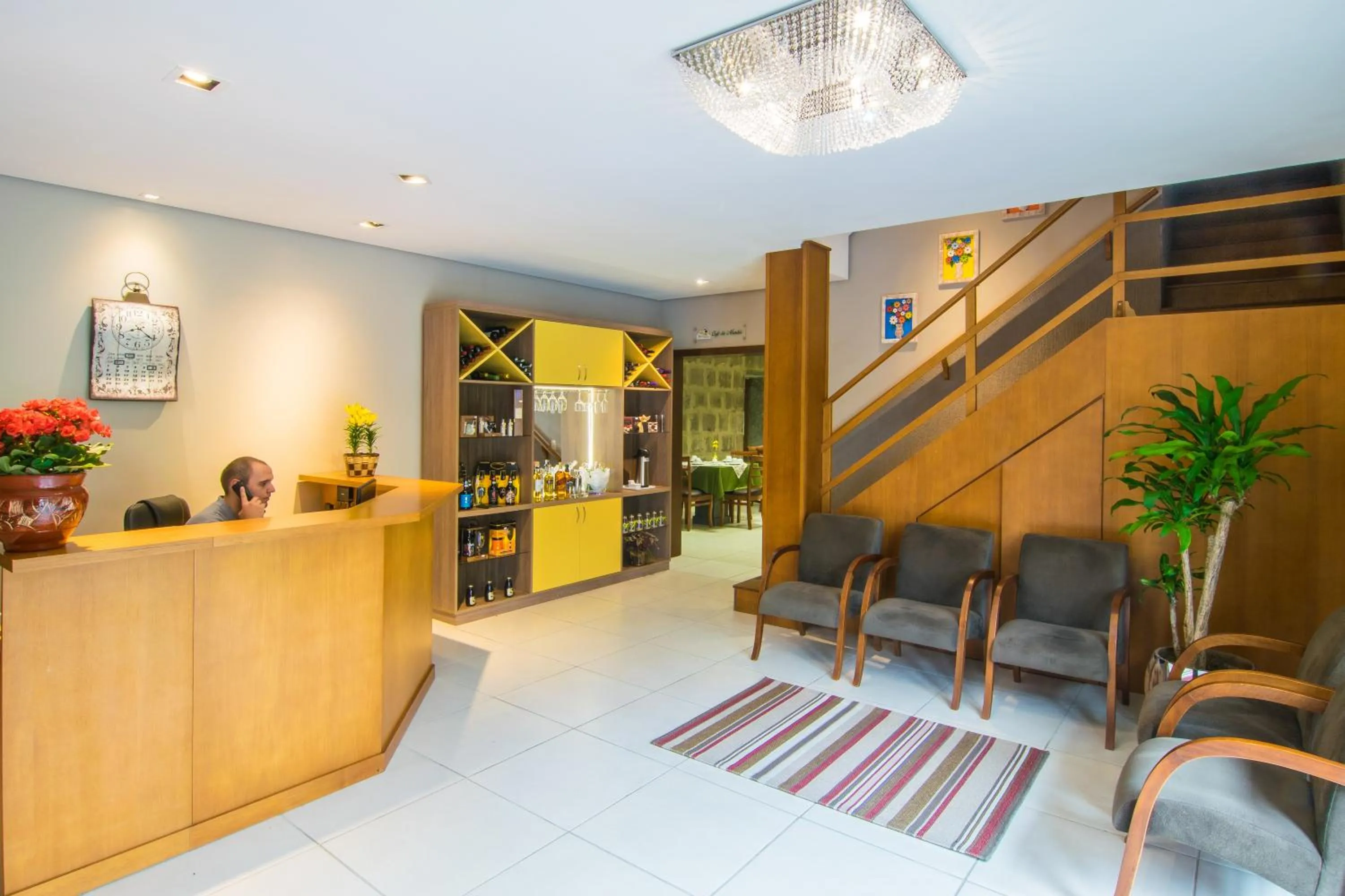 Living room in Pousada Três Pinheiros